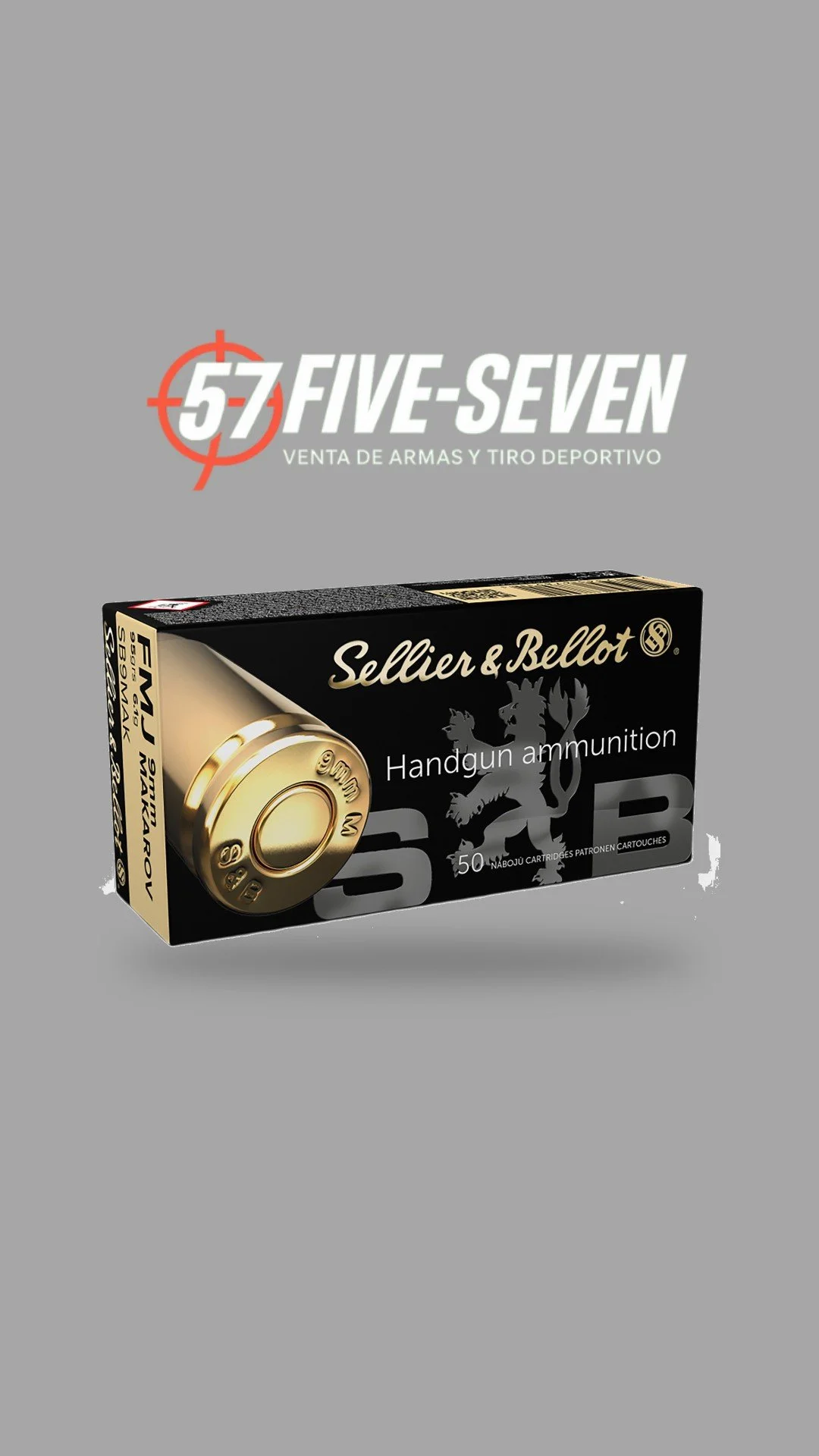Sellier & Bellot 9mm Makarov 95 gr FMJ