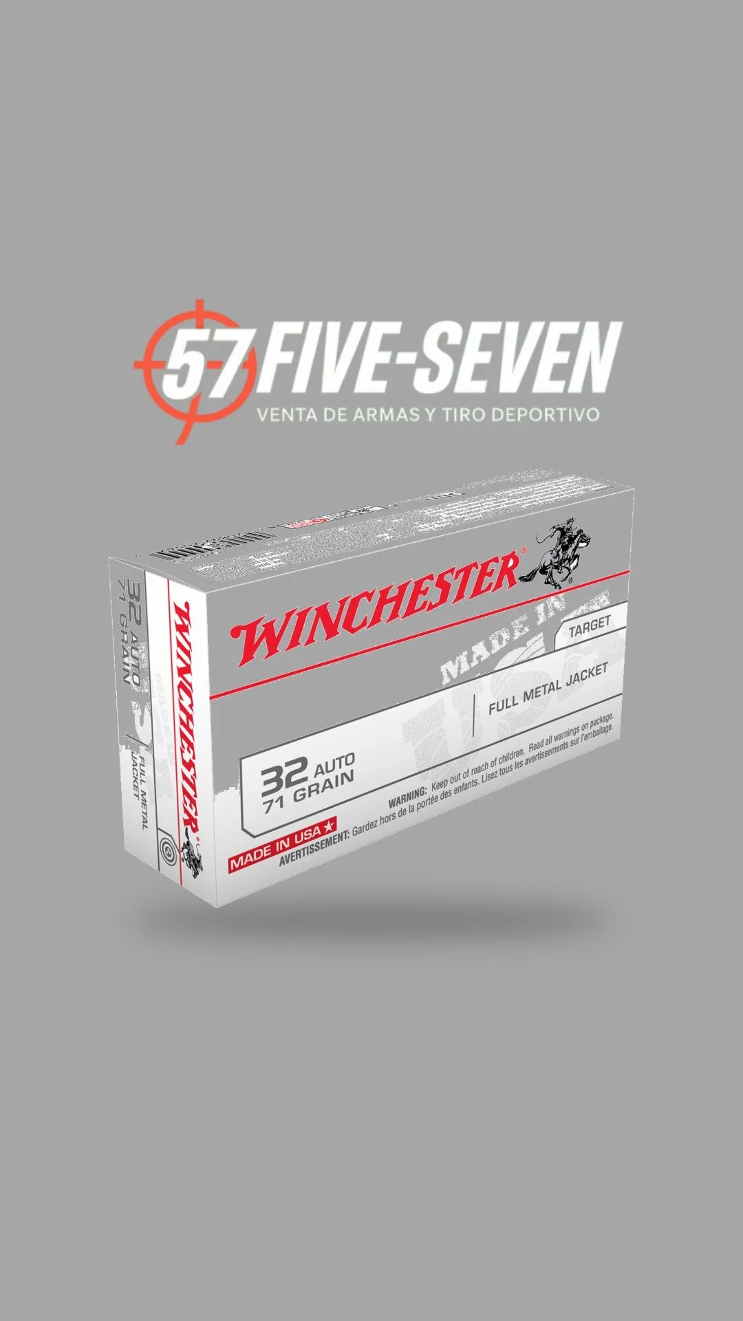 Winchester USA .32 Auto 71 gr FMJ