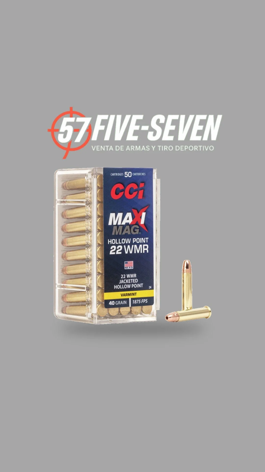 CCI Maxi-Mag .22 WMR 40 gr JHP