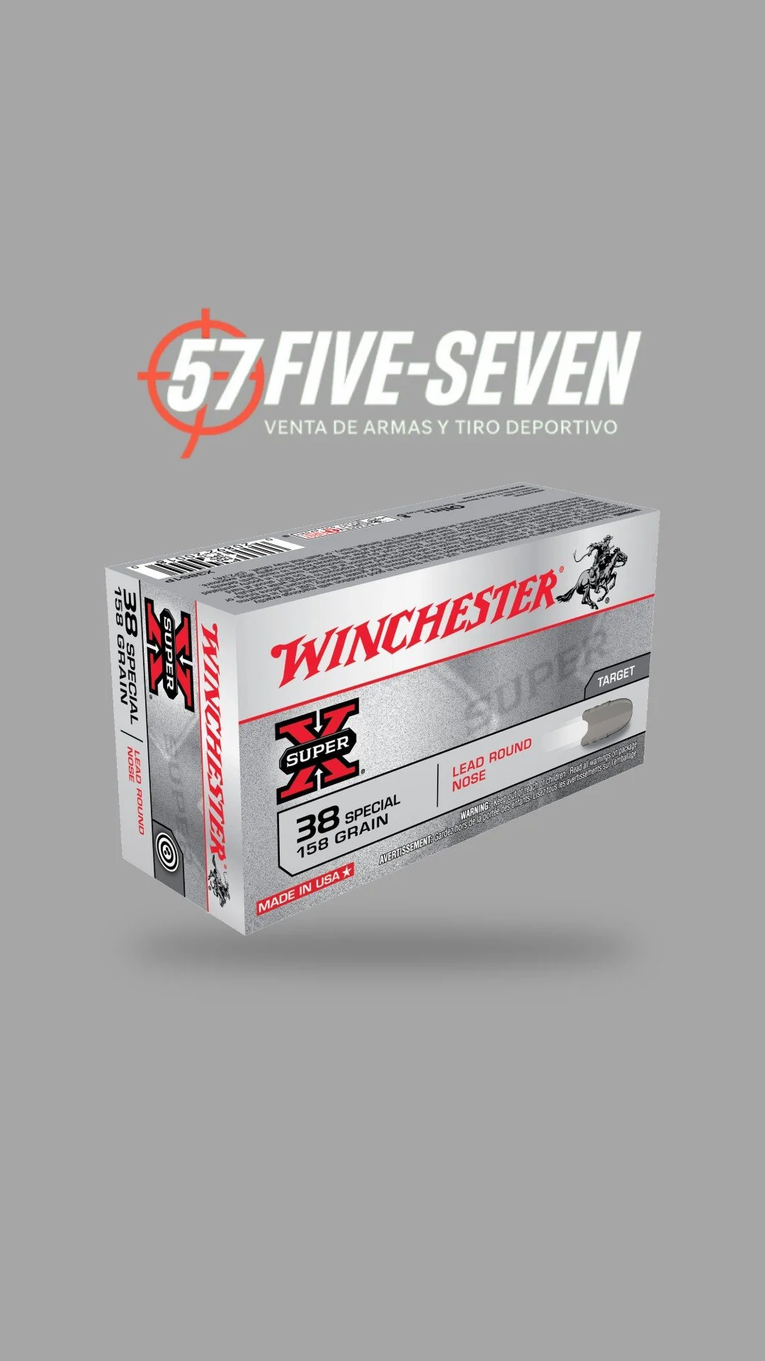 Winchester Super-X .38 Special 158 gr LRN