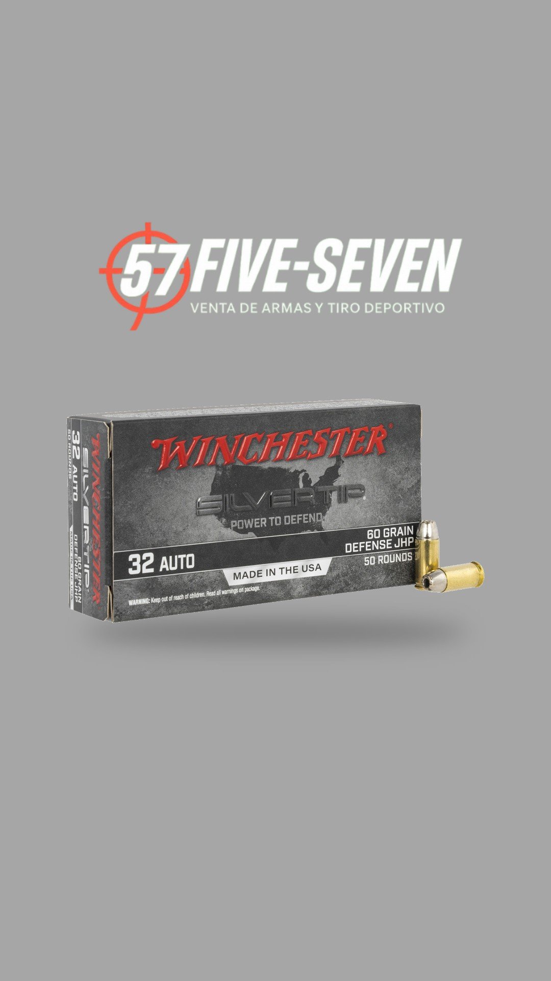 Winchester Silvertip .32 Auto 60 gr JHP