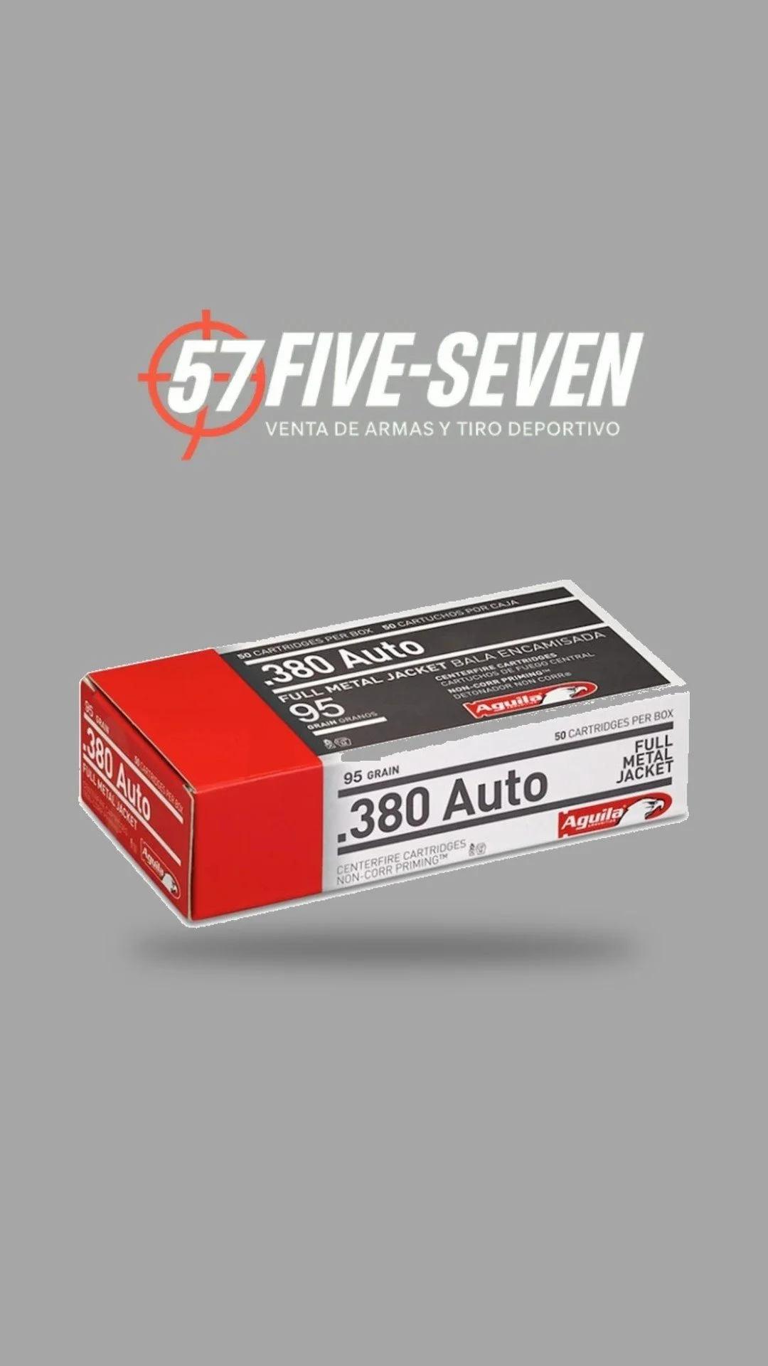 Aguila .380 Auto 95 gr FMJ