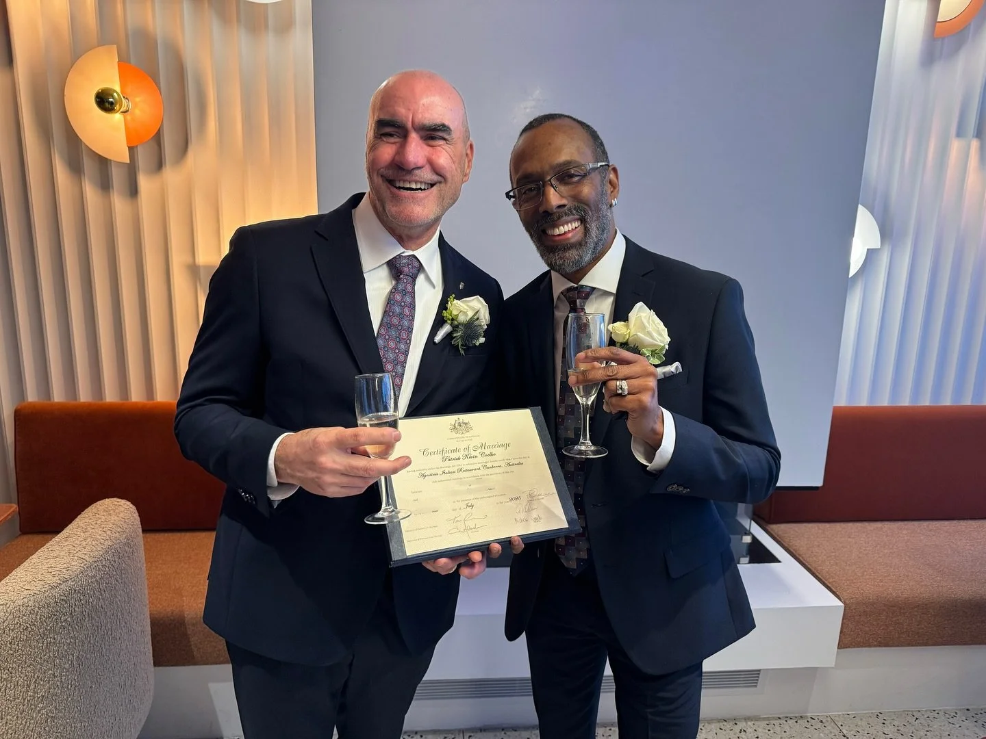 Aaron + Oronzo 🇺🇸🇮🇹 ||

Two continents, one love 🙌🏼❤️

When Aaron and Oronzo first met online in different countries and different continents, neither of them could&rsquo;ve guessed it would end with both of them calling Australia home soon aft