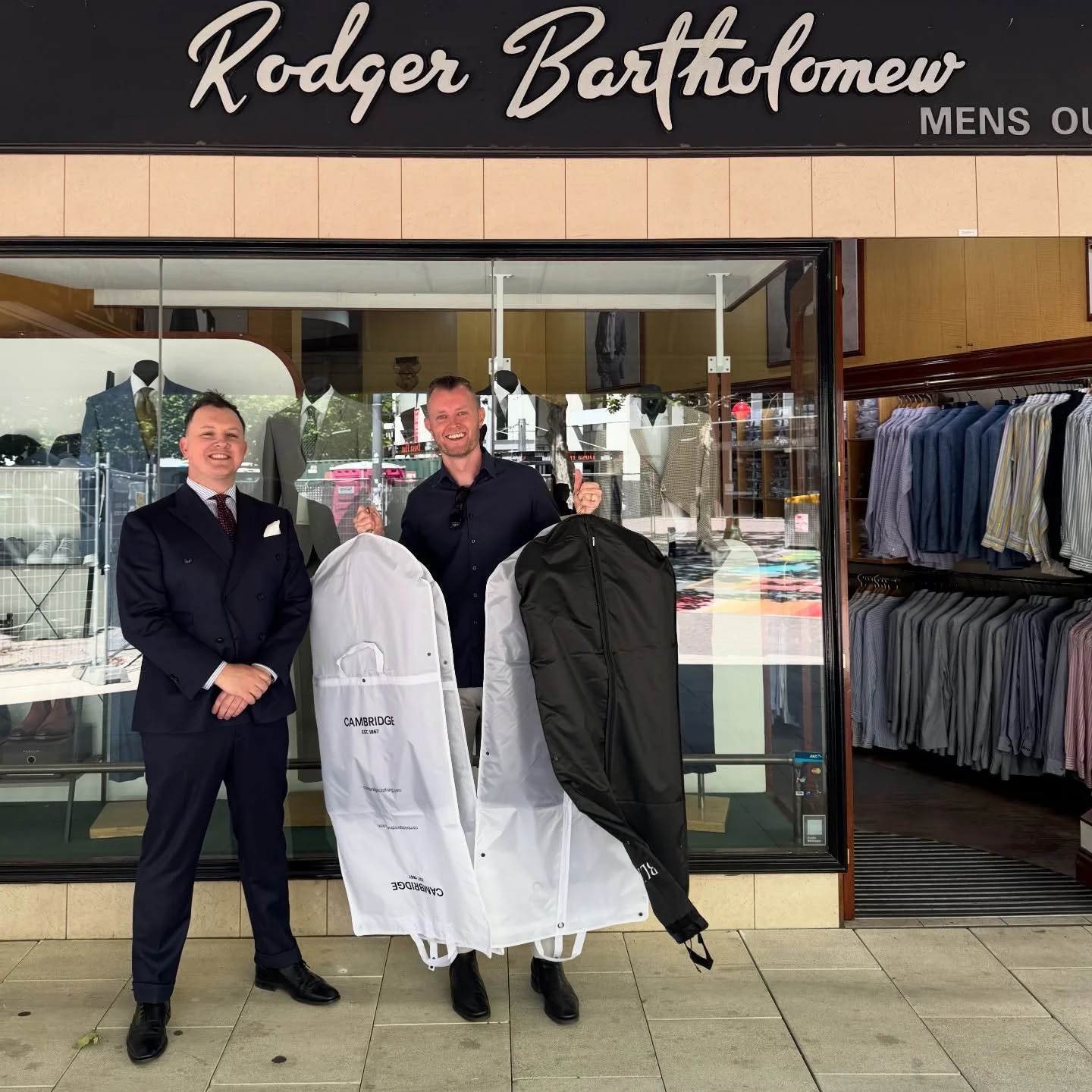 Picked up my brand new custom suits from Rodger Bartholomew today!! I&rsquo;m still pinching myself that I&rsquo;m now a sponsored Celebrant from the most incredible men&rsquo;s suit shop!! 

Their suits are of the highest quality and perfectly measu