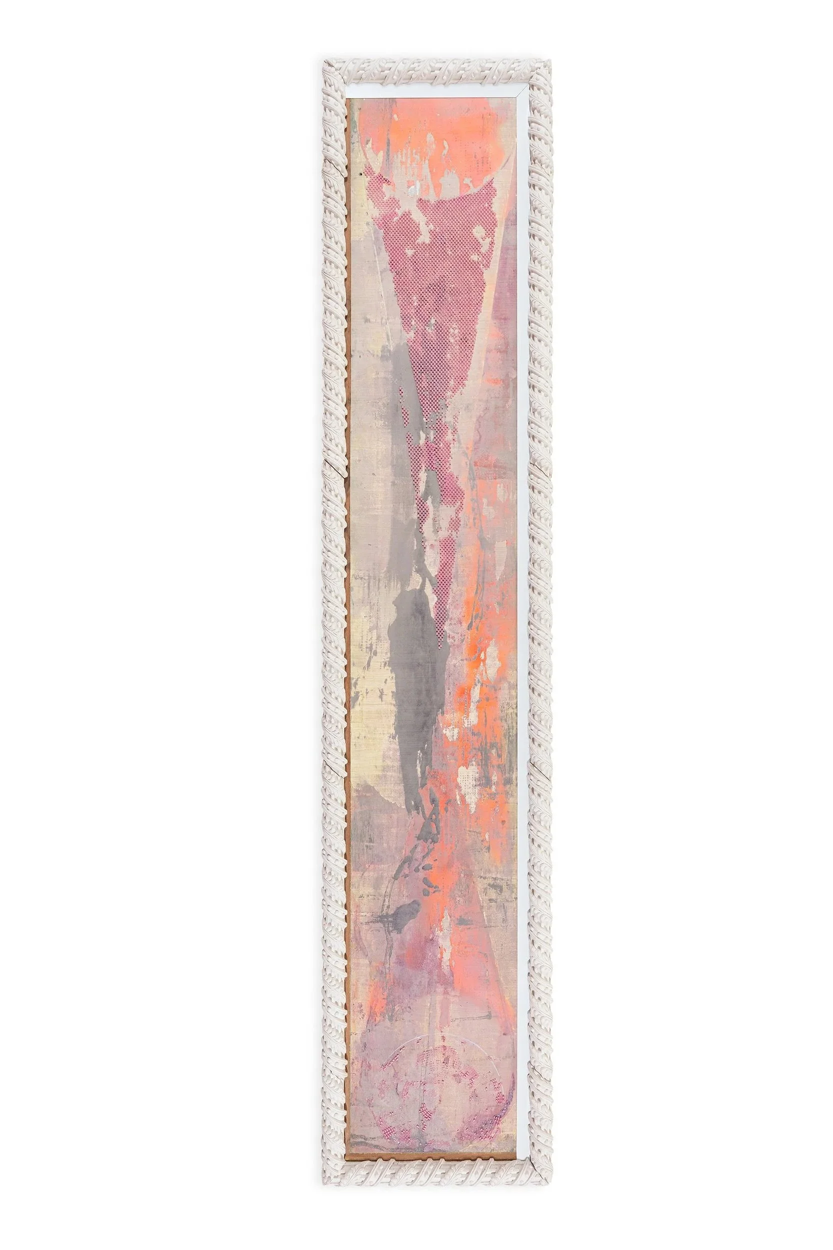 Sin título
2023
Óleo, yeso y encáustica / madera
2.70 m x 50 cm