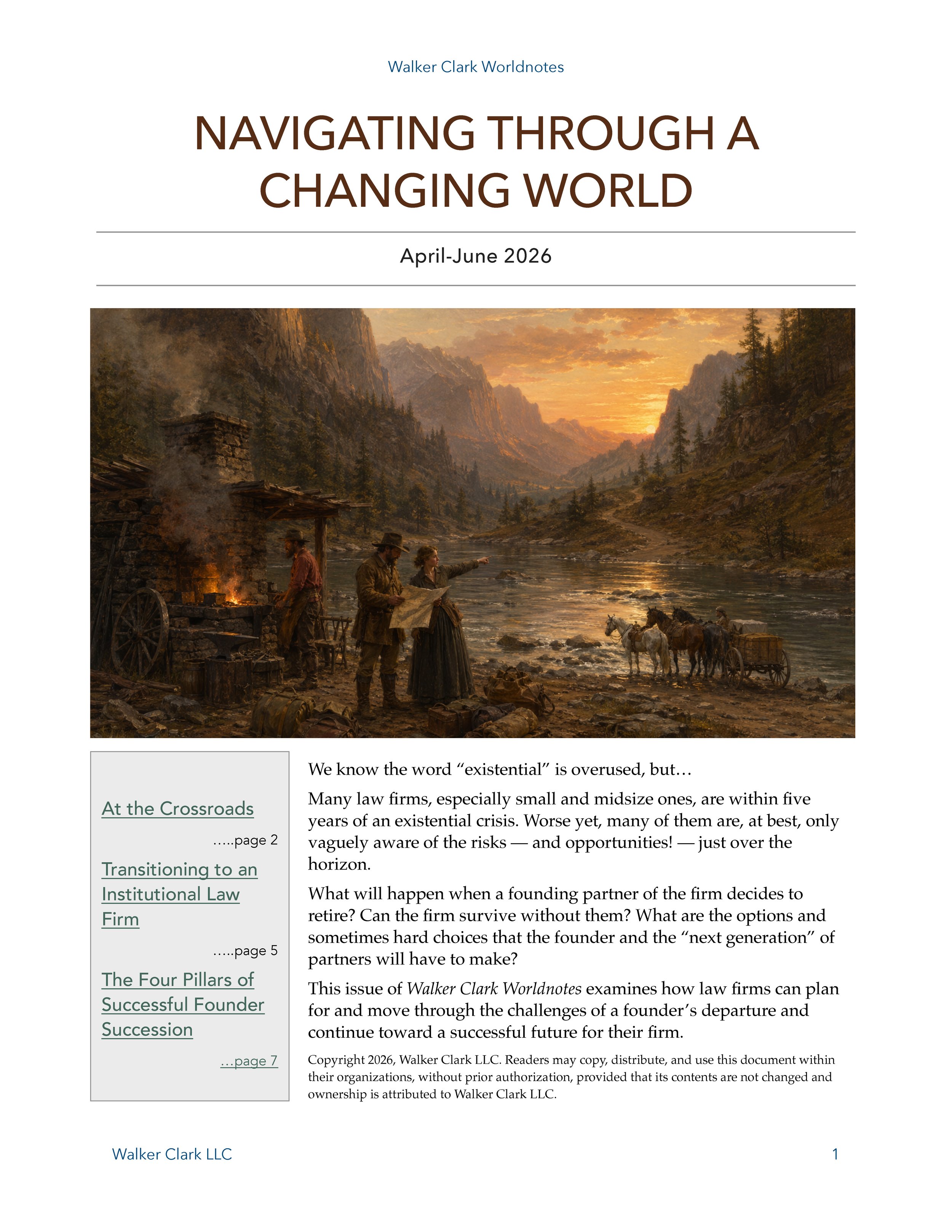 Navigating Through a Changing World