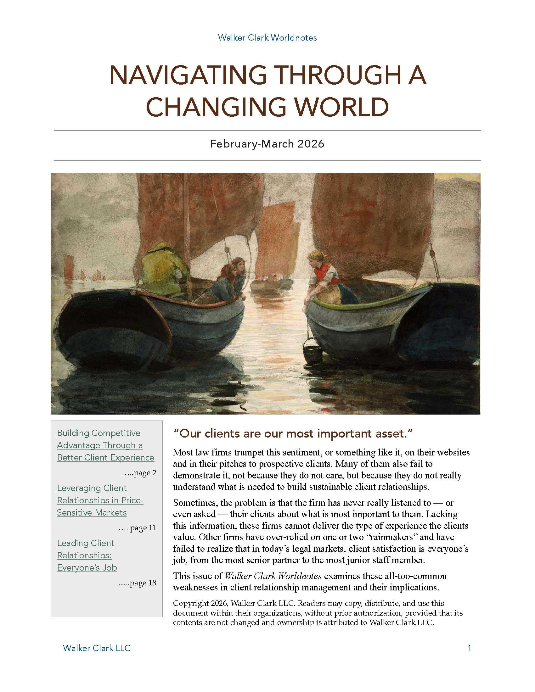 Navigating Through a Changing World 