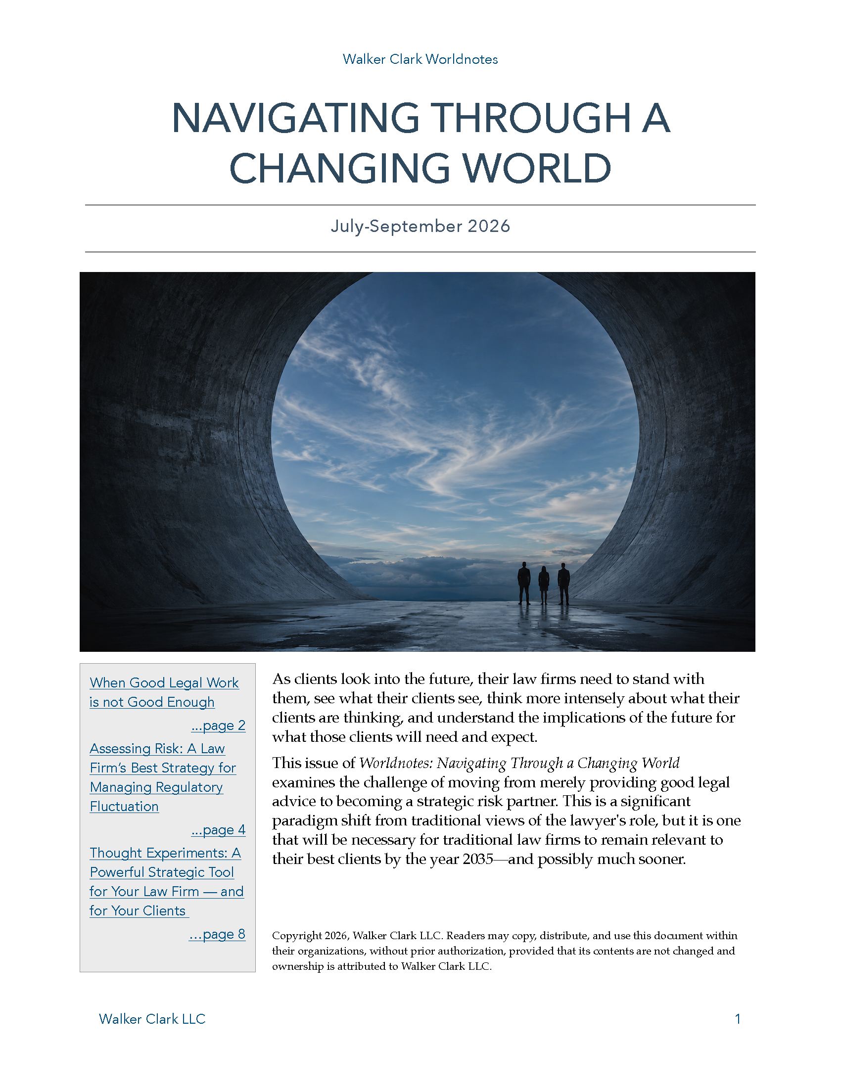 Navigating Through a Changing World 