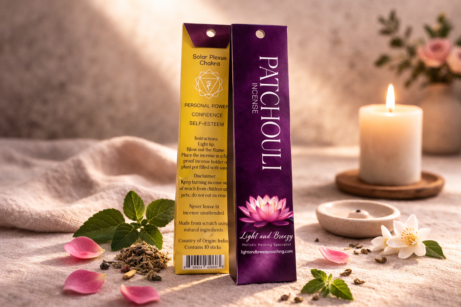PATCHOULI - SOLAR PLEXUS CHAKRA INCENSE