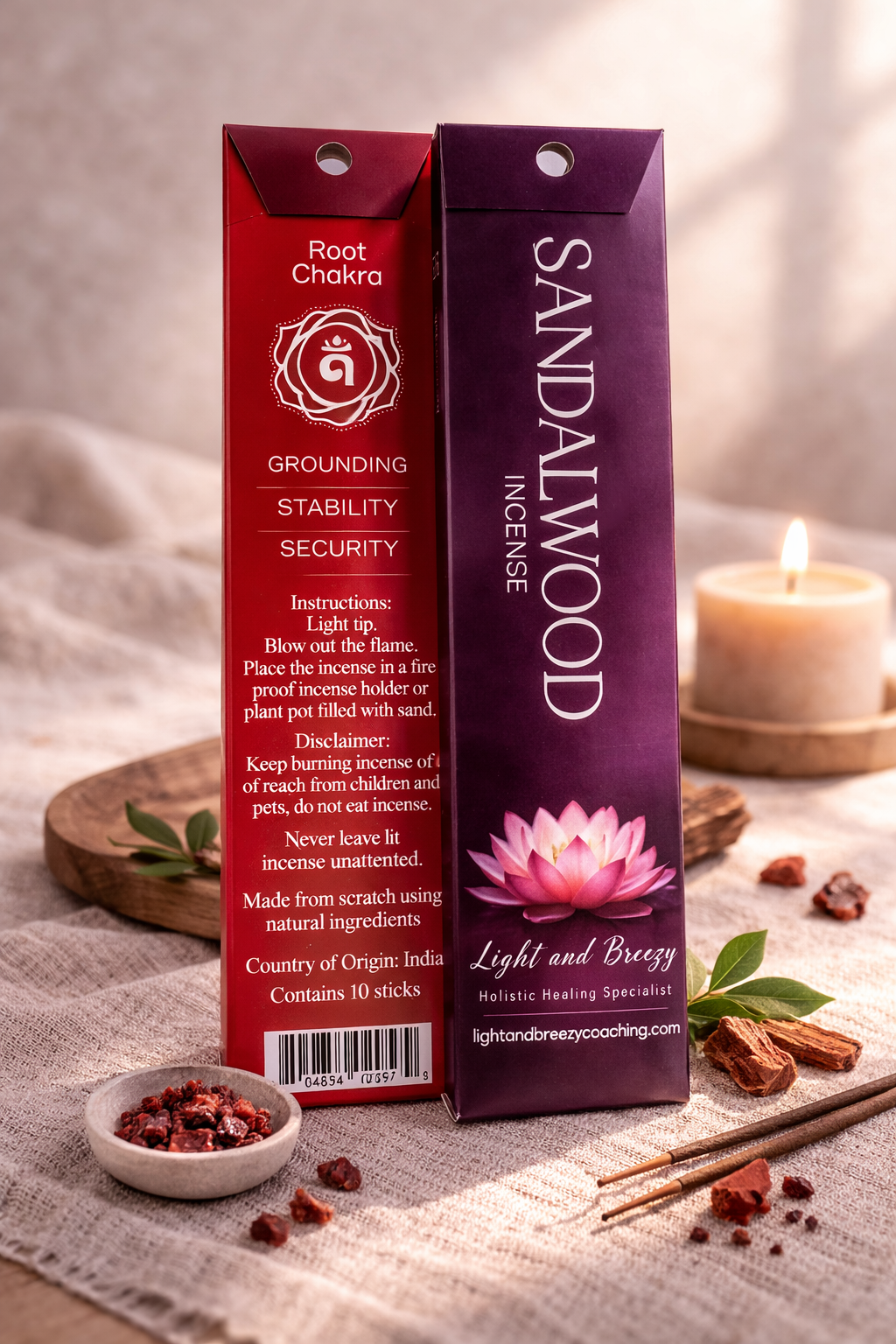 SANDALWOOD - ROOT CHAKRA INCENSE
