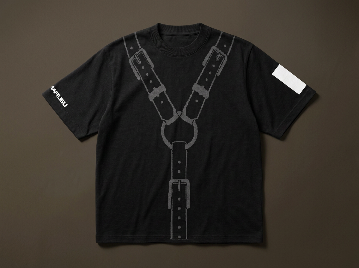 Y HARNESS JACQUARD KNIT TEE