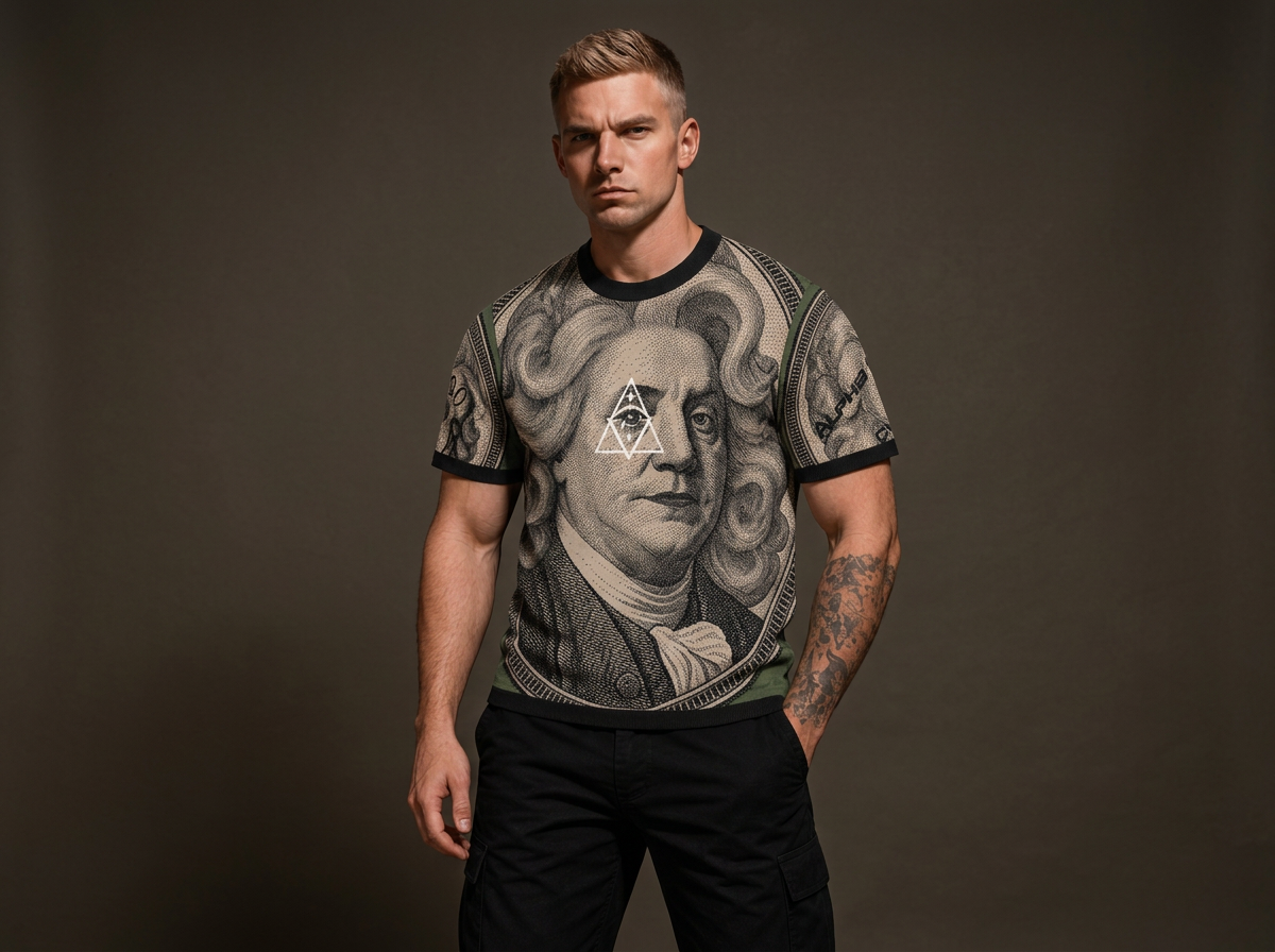 Ms. Franklin Jacquard Knit Tshirt