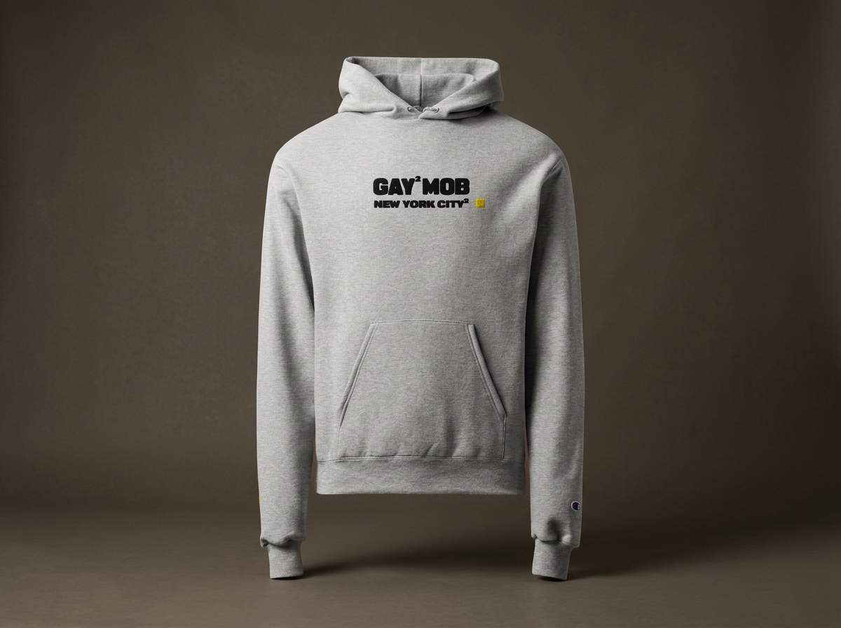 GAY² MOB NEW YORK CITY² HOODED SWEATSHIRT