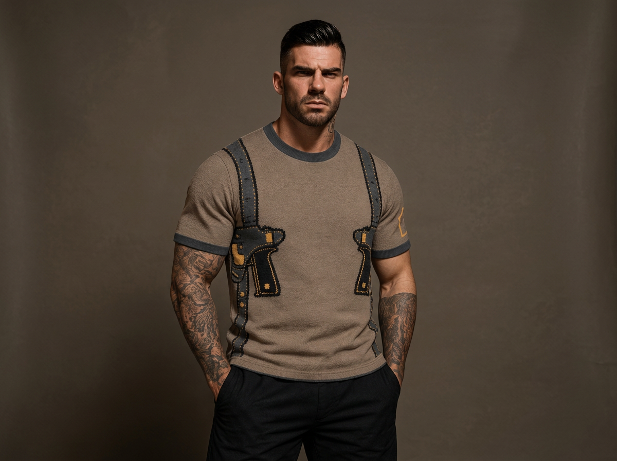 Packing Heat 2 Jacquard Knit Tshirt