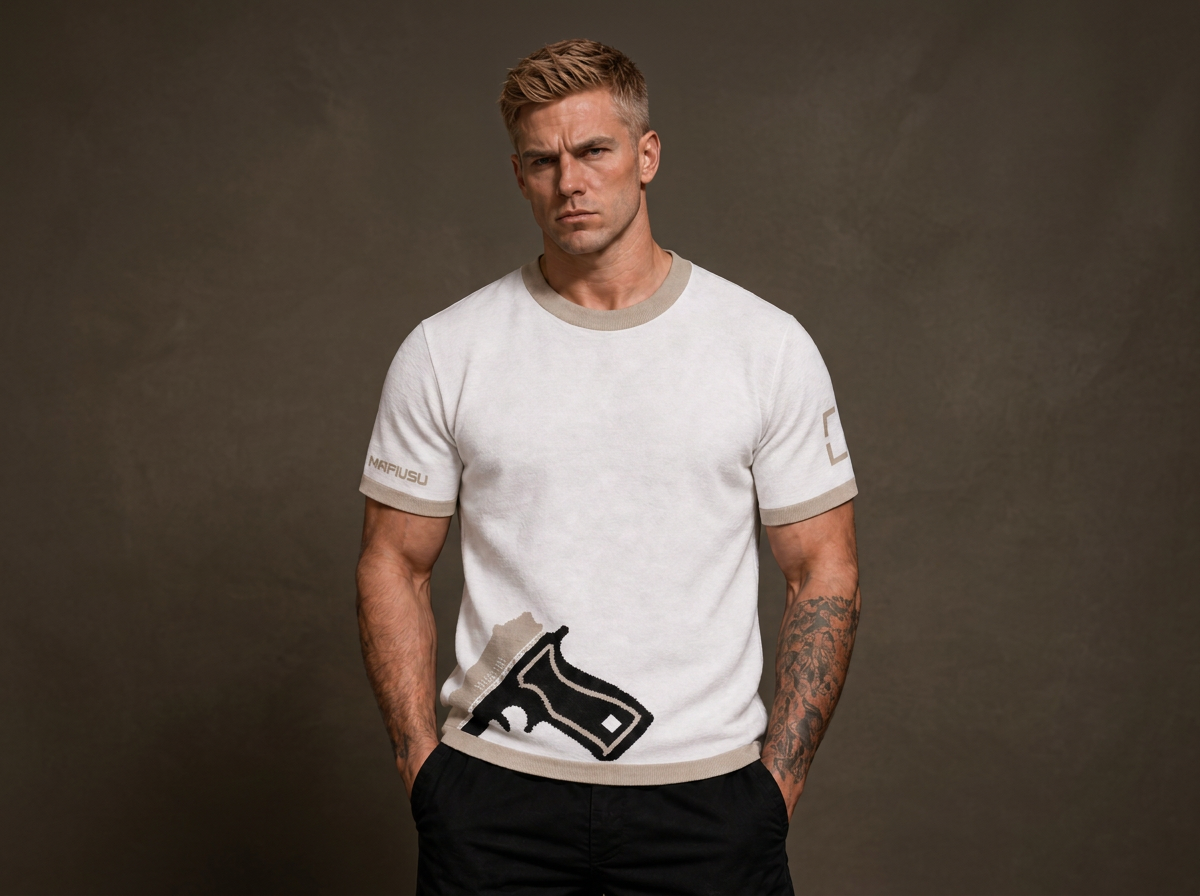 PACKING HEAT JACQUARD KNIT TEE