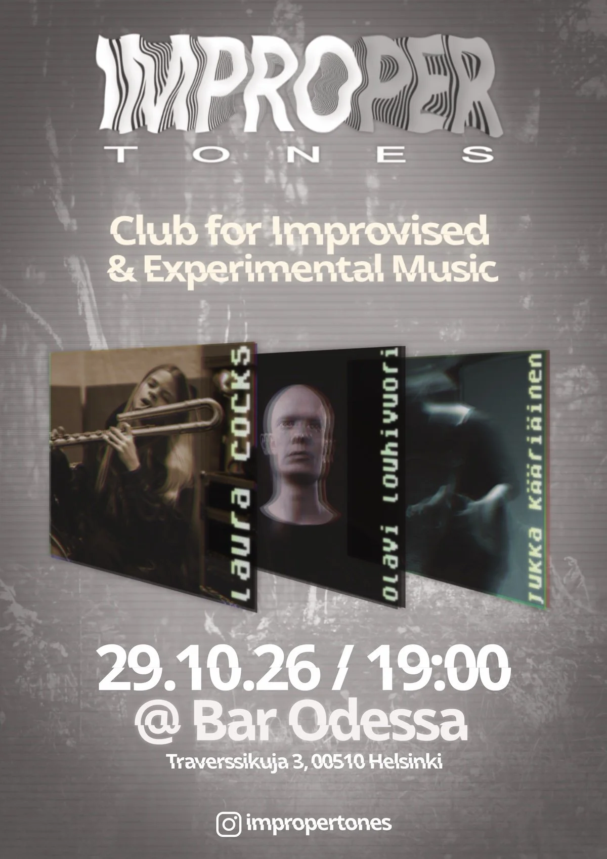 29.10. Improper Tones -klubi | Bar Odessa