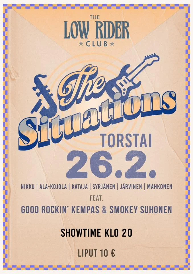 THE LOW RIDER -klubit