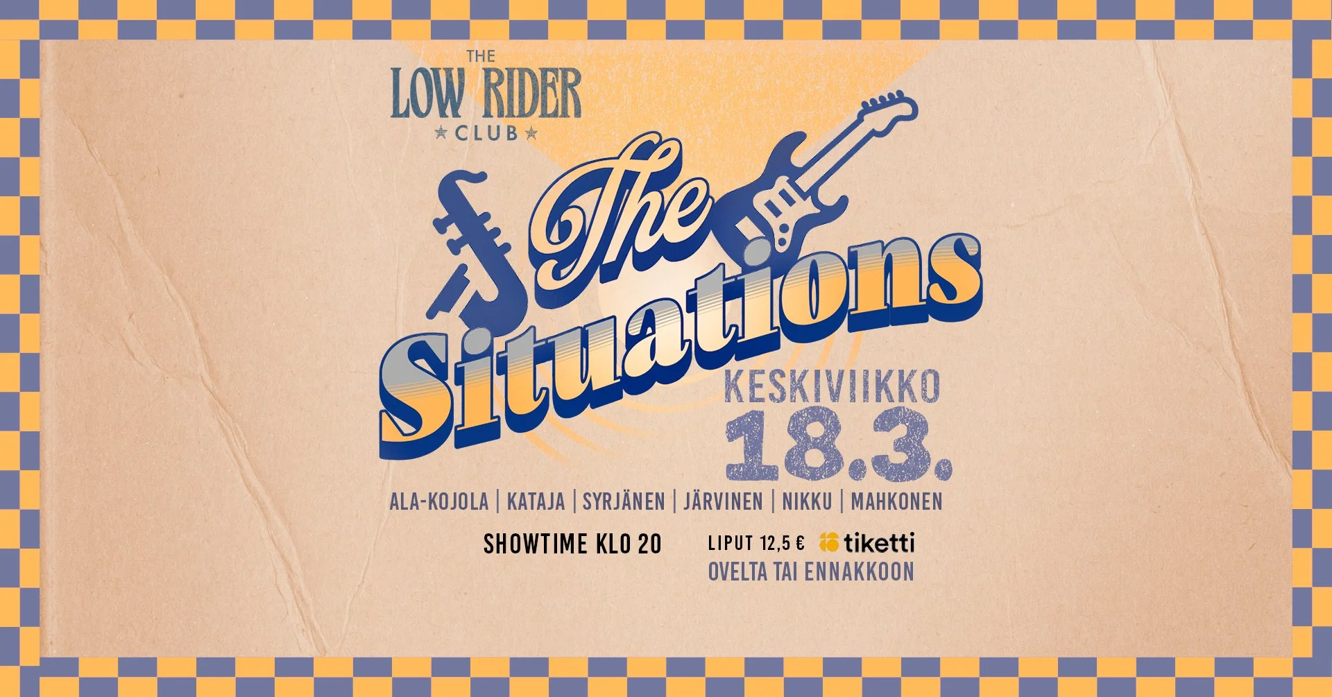 15.4. THE LOW RIDER -klubit