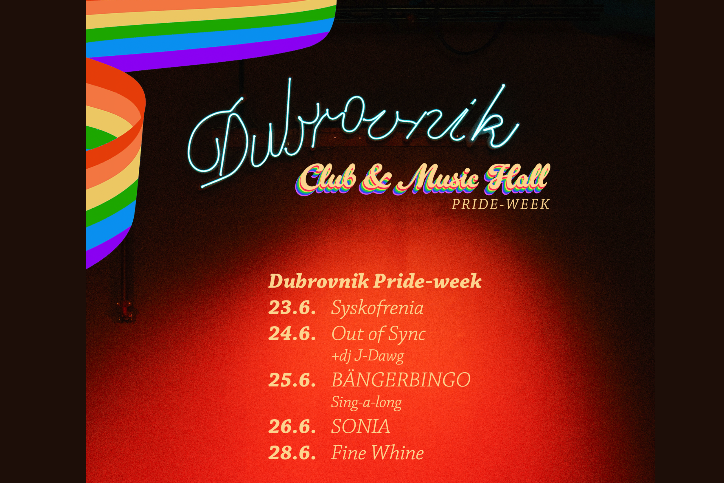 23.6.-28.6. Dubrovnik Pride Week