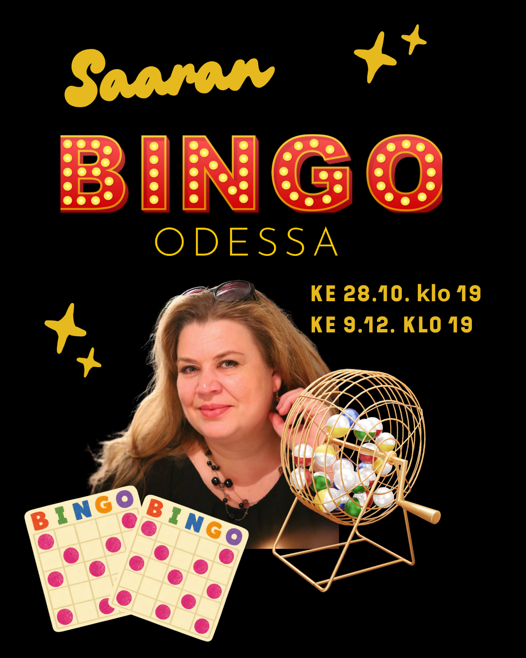 28.10. & 9.12. Saaran Bingo | Bar Odessa