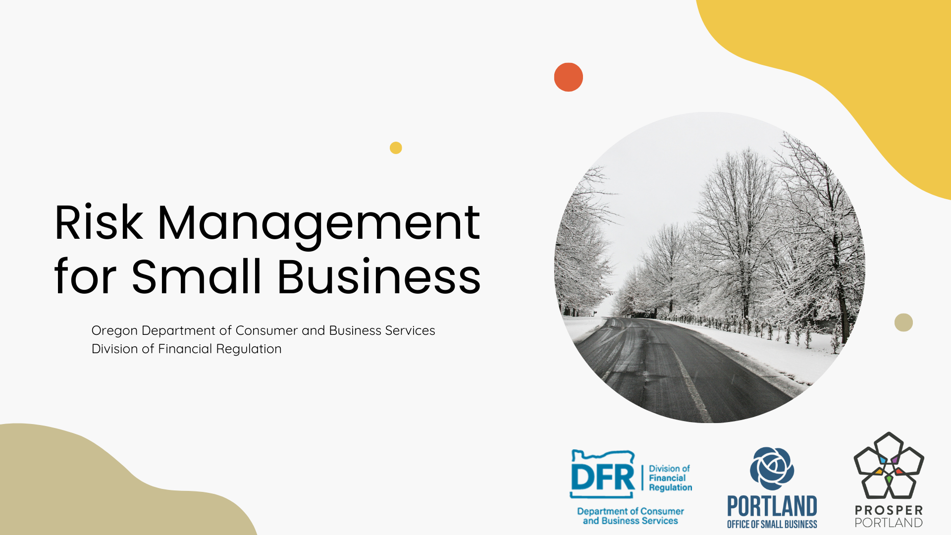 Risk Management for Small Business