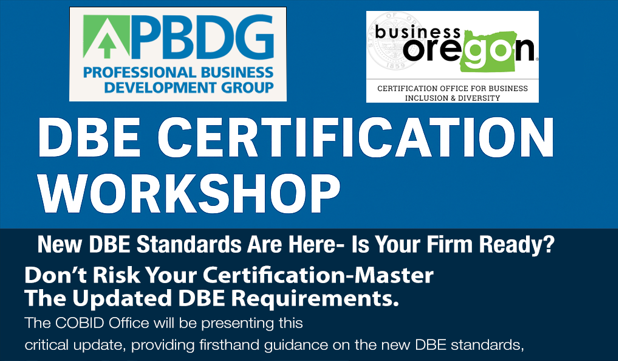Navegando por las nuevas normas DBE: Taller de narrativa personal y recertificación