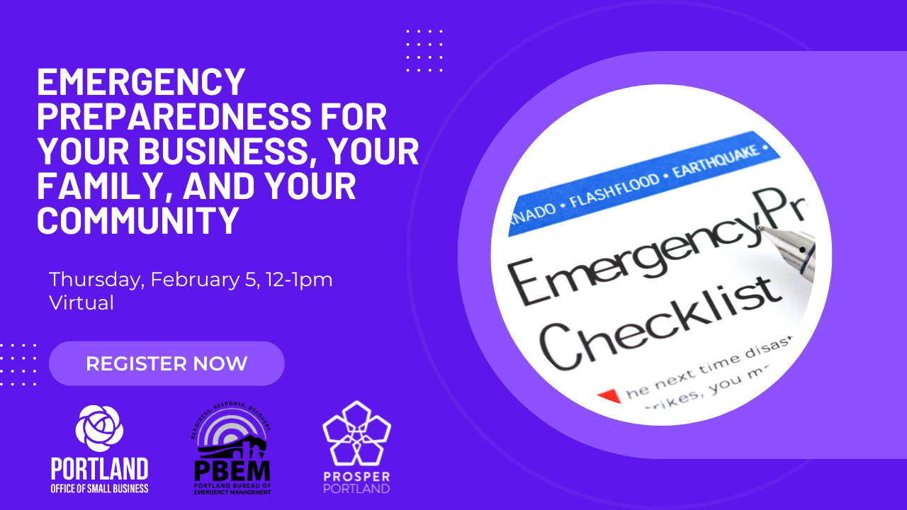 Emergency Preparedness for Your Business, Your Family, and Your Community