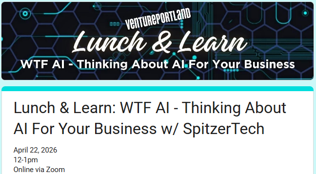 午餐學習會：WTF AI — 與 SpitzerTech 一起探討如何將人工智慧應用於您的企業