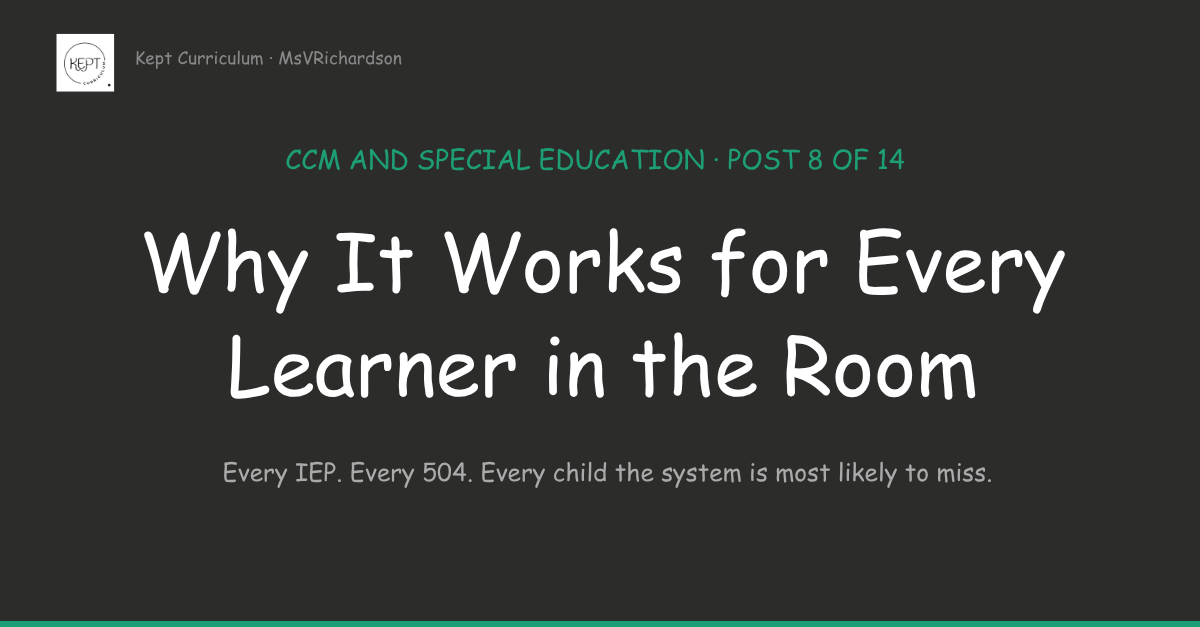 CCM and Special Education