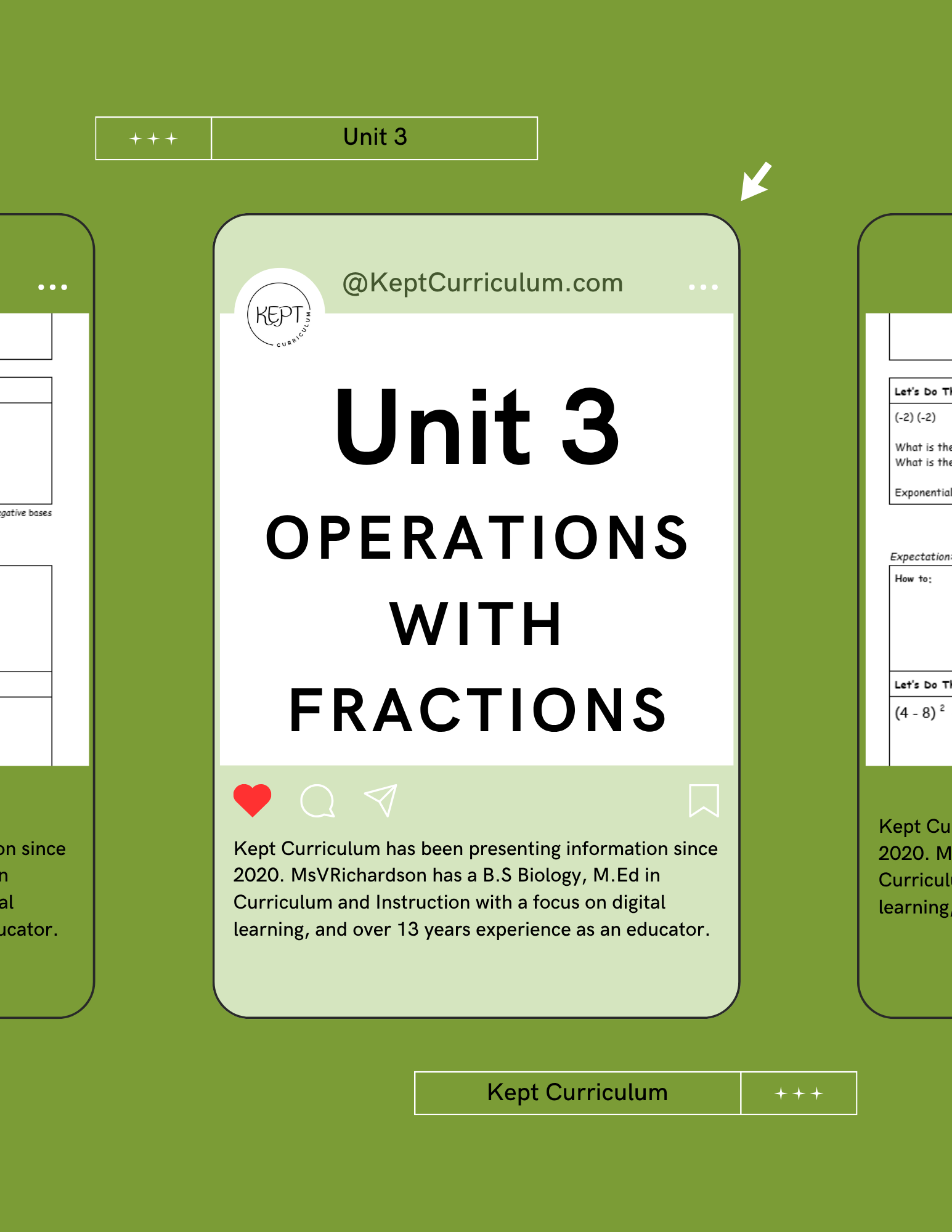 Unit 3 - Operations with Fractions