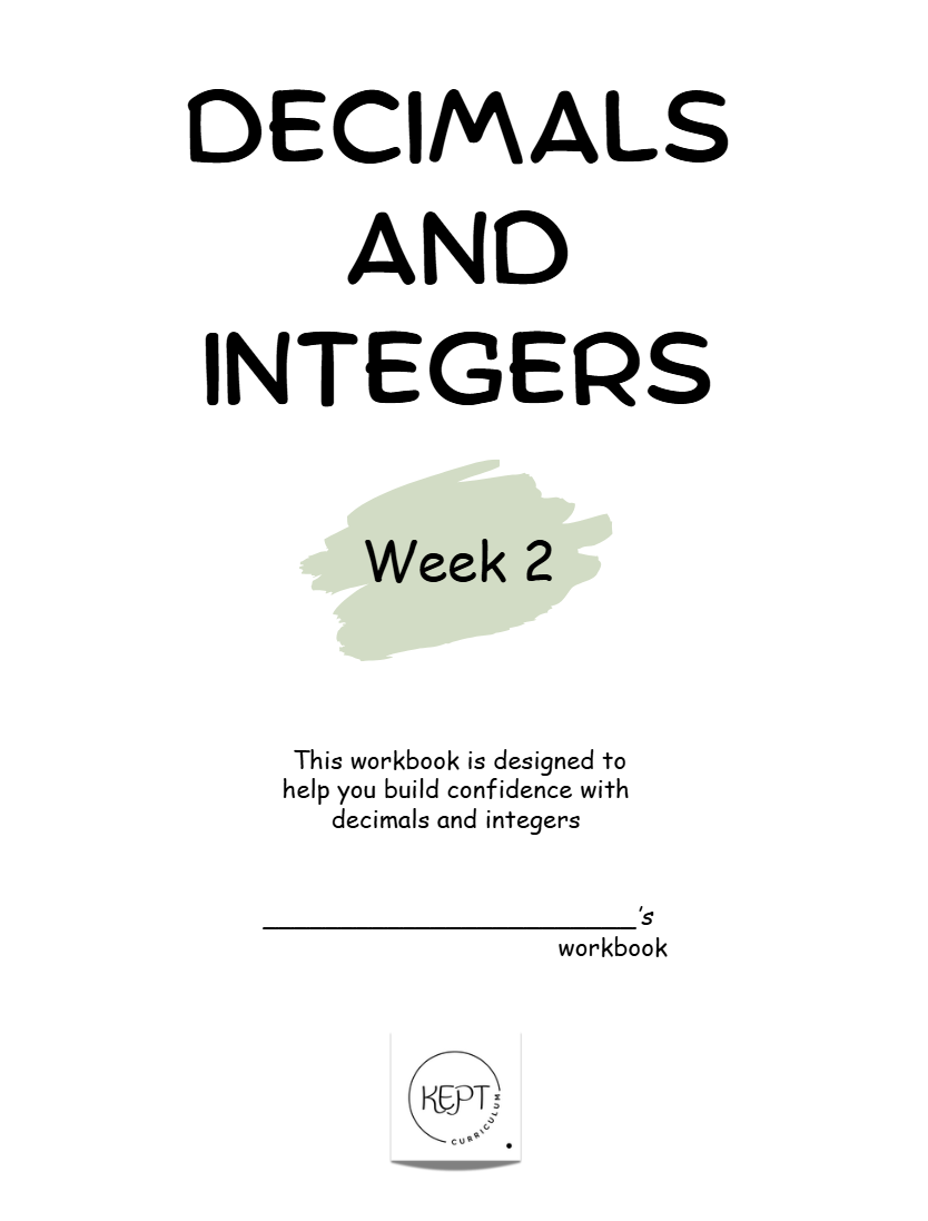 Unit 1 Decimals and Integers | 7th Grade Math Guided Notes | Week 2