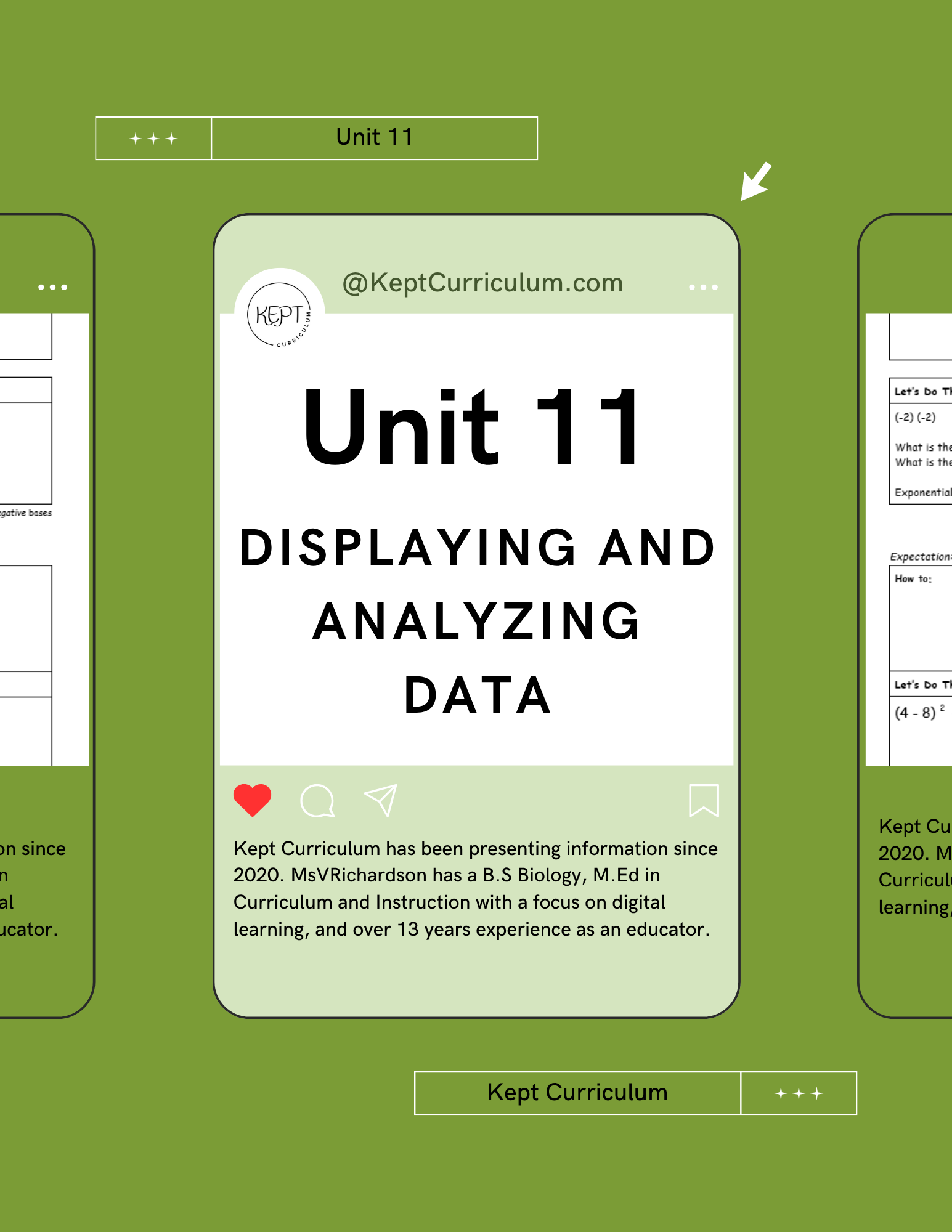 Unit 11 - Displaying and Analyzing Data