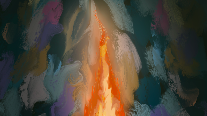 Abstract Candle