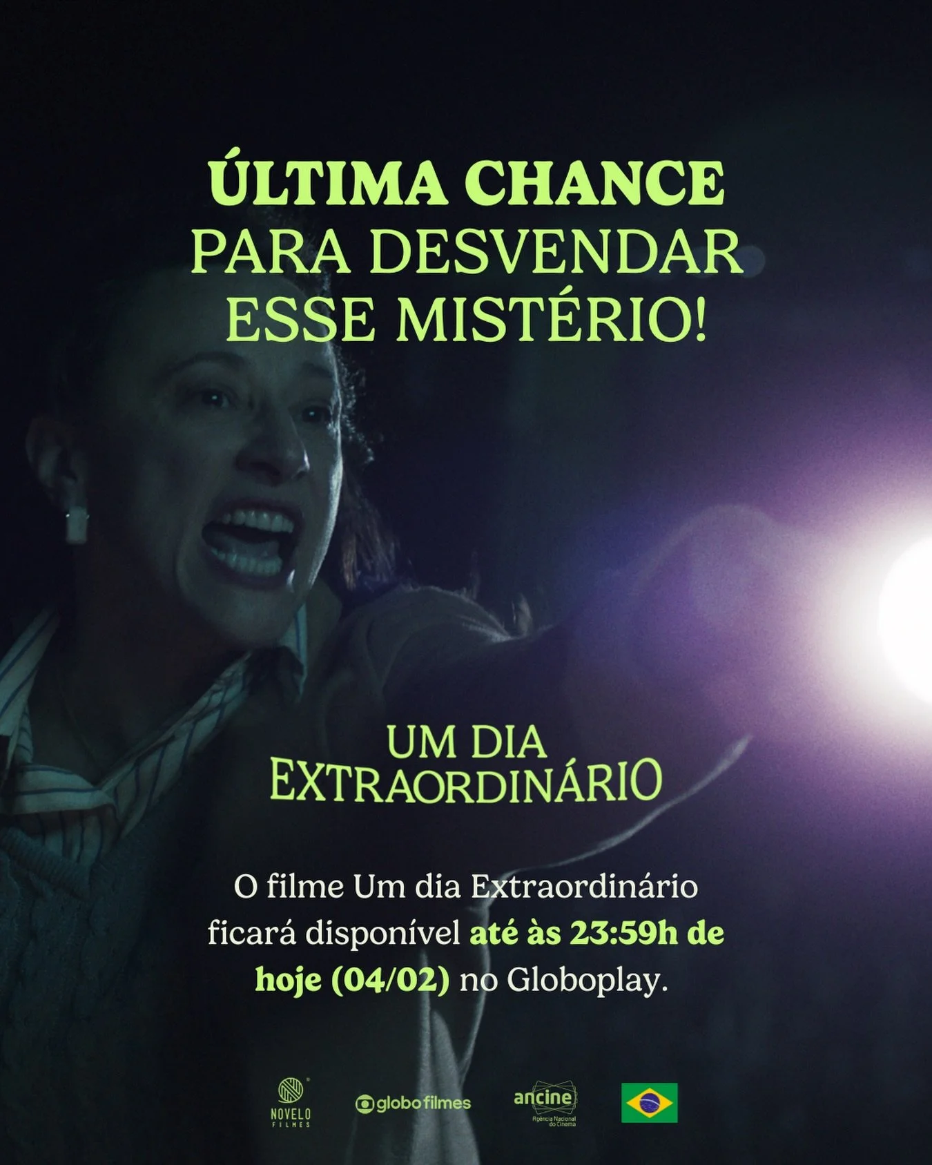 Voc&ecirc; tem apenas algumas horas para descobrir o que aconteceu no quintal da Moira. Depois de hoje, &ldquo;Um Dia Extraordin&aacute;rio&rdquo; se despede do Globoplay.

Bom, ele pode retornar ao cat&aacute;logo?... No nosso universo, as respostas