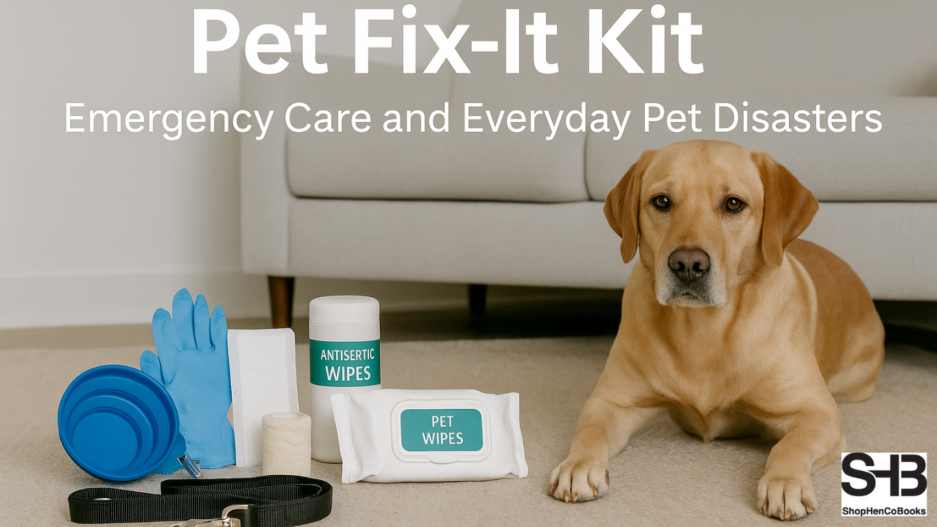 Pet Fix-It Kit Emergency Care, Cleanup, and Quick Solutions for Everyday Pet Disasters.