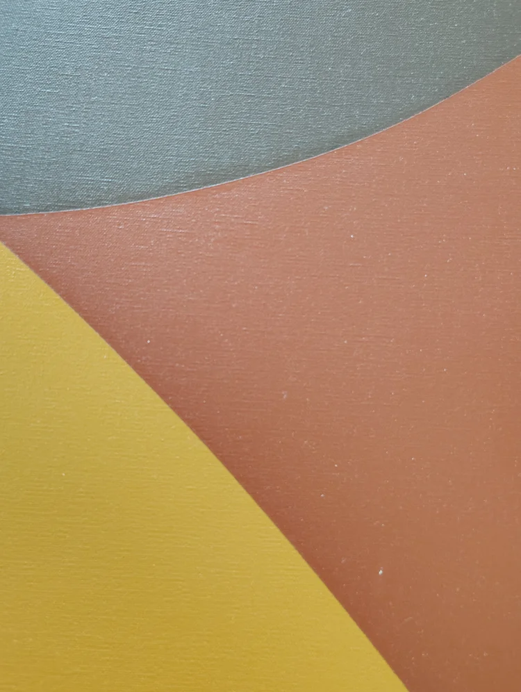 Additional documentation photograph of Yellow Triangle by John Barrett Main