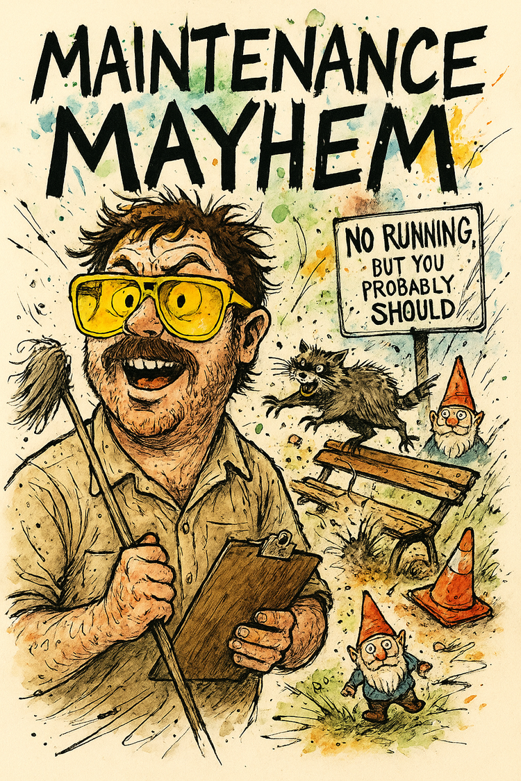 Maintenance Mayhem, a humorous new book by Mark Henning about life as a maintenance manager