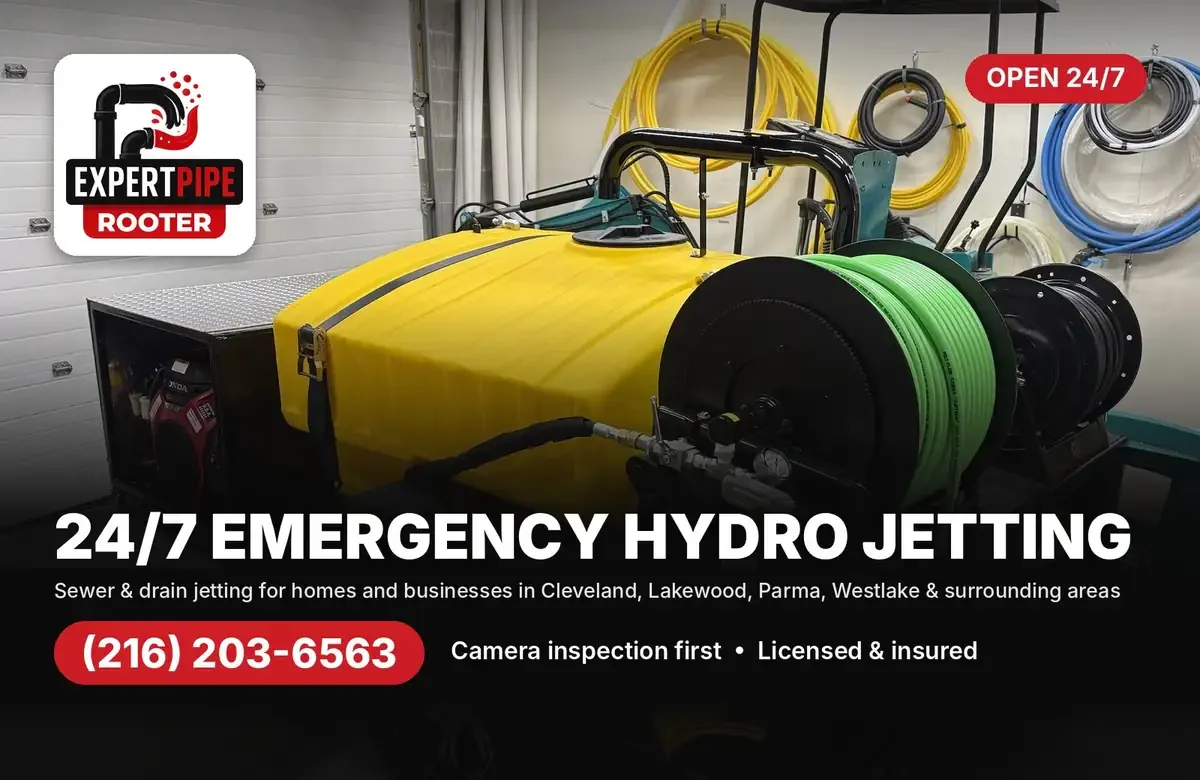 Emergency hydro jetting in Strongsville, OH by ExpertPipe Rooter, call (216) 203-6563