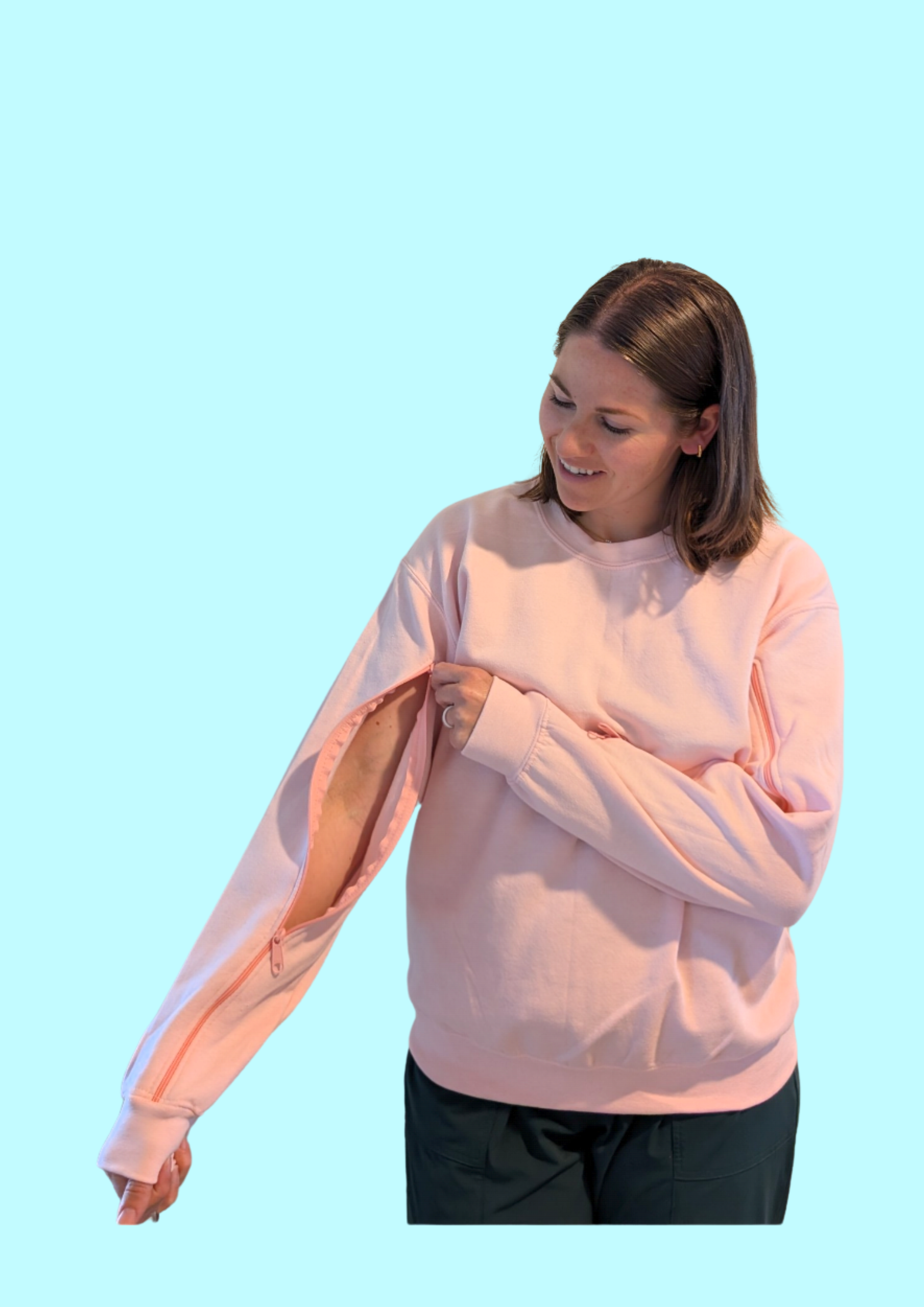 Arm Access Crew neck sweatshirts, more colors, XS-5XL