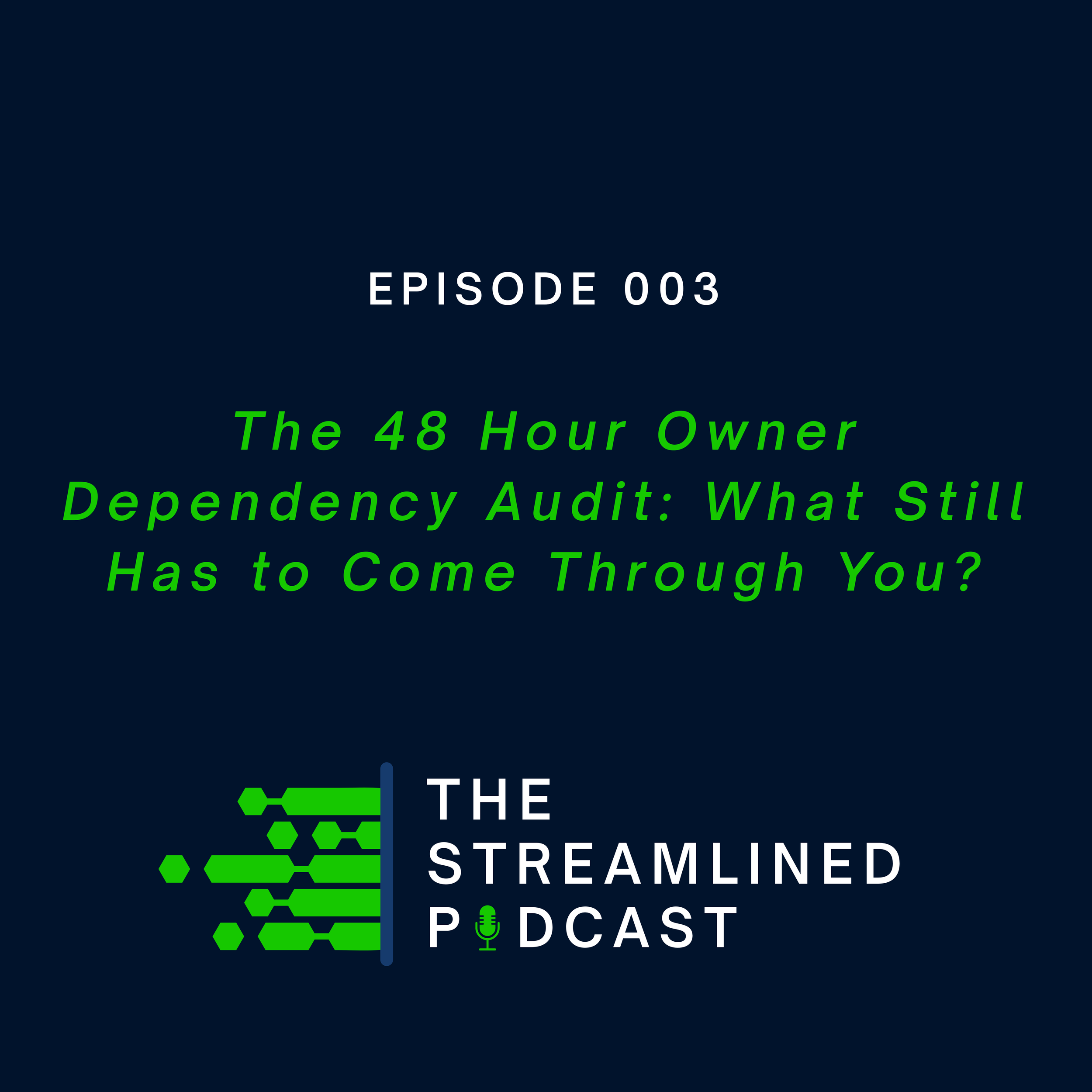 The 48 Hour Owner Dependency Audit: What Still Has to Come Through You?