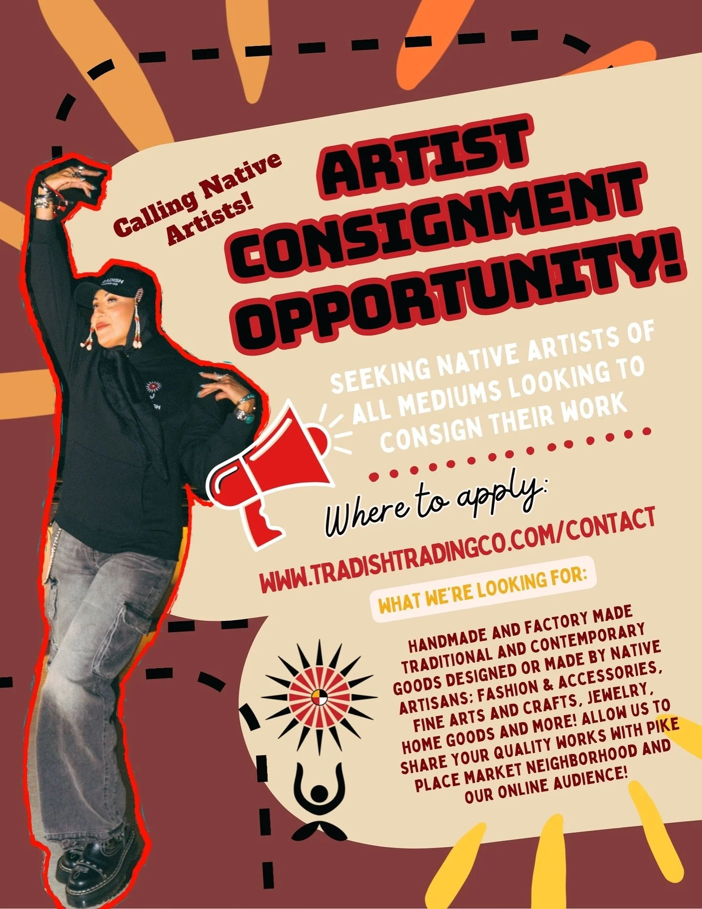 Calling Native artists! Consign your art with Tradish Trading Co. As we open our boutique storefront in Seattle&rsquo;s Pike Place Market Neighborhood, Tradish is seeking Native artists who would like to consign their work with us! If that&rsquo;s yo