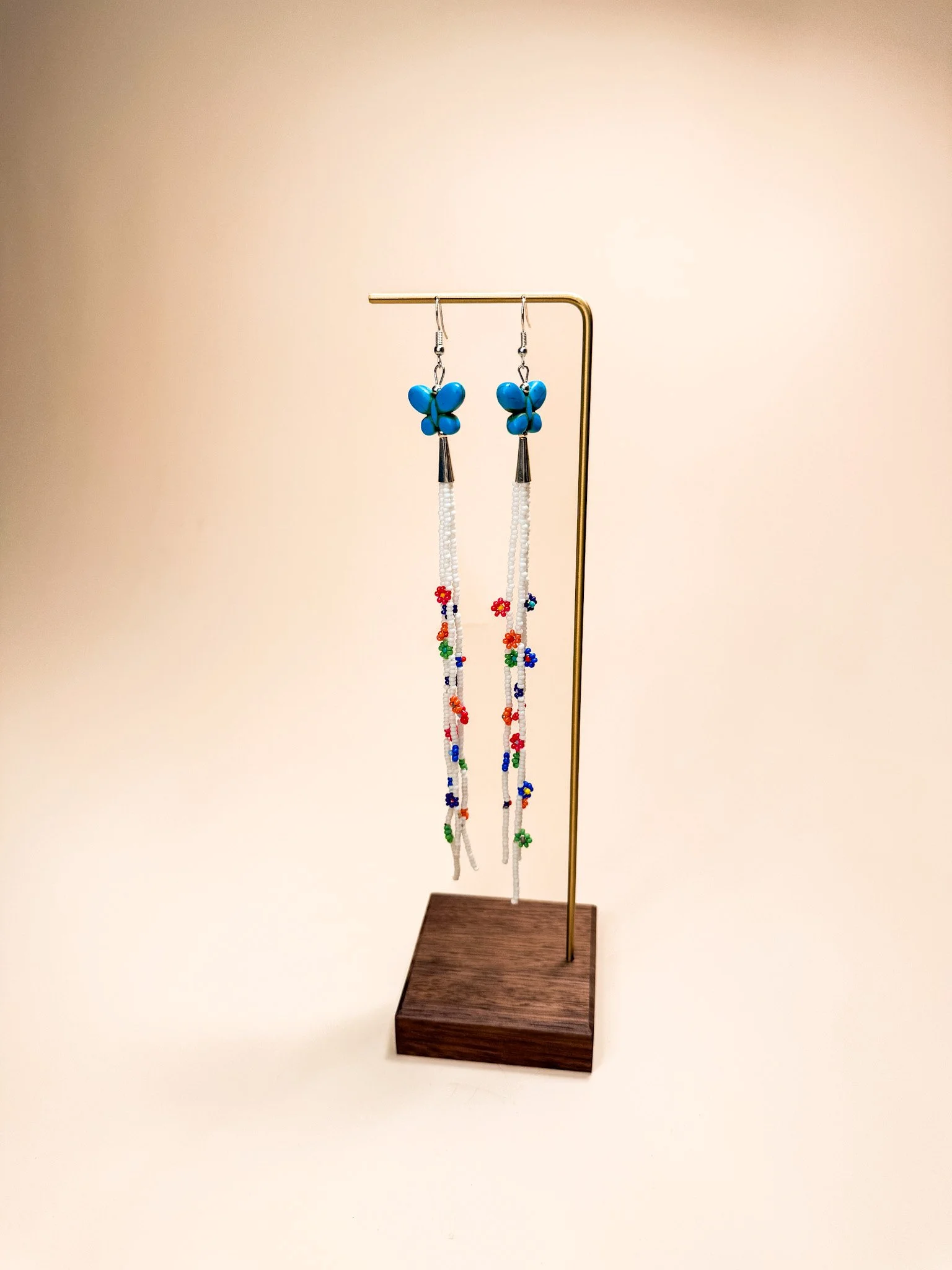 Turquoise Butterfly Drop Earrings