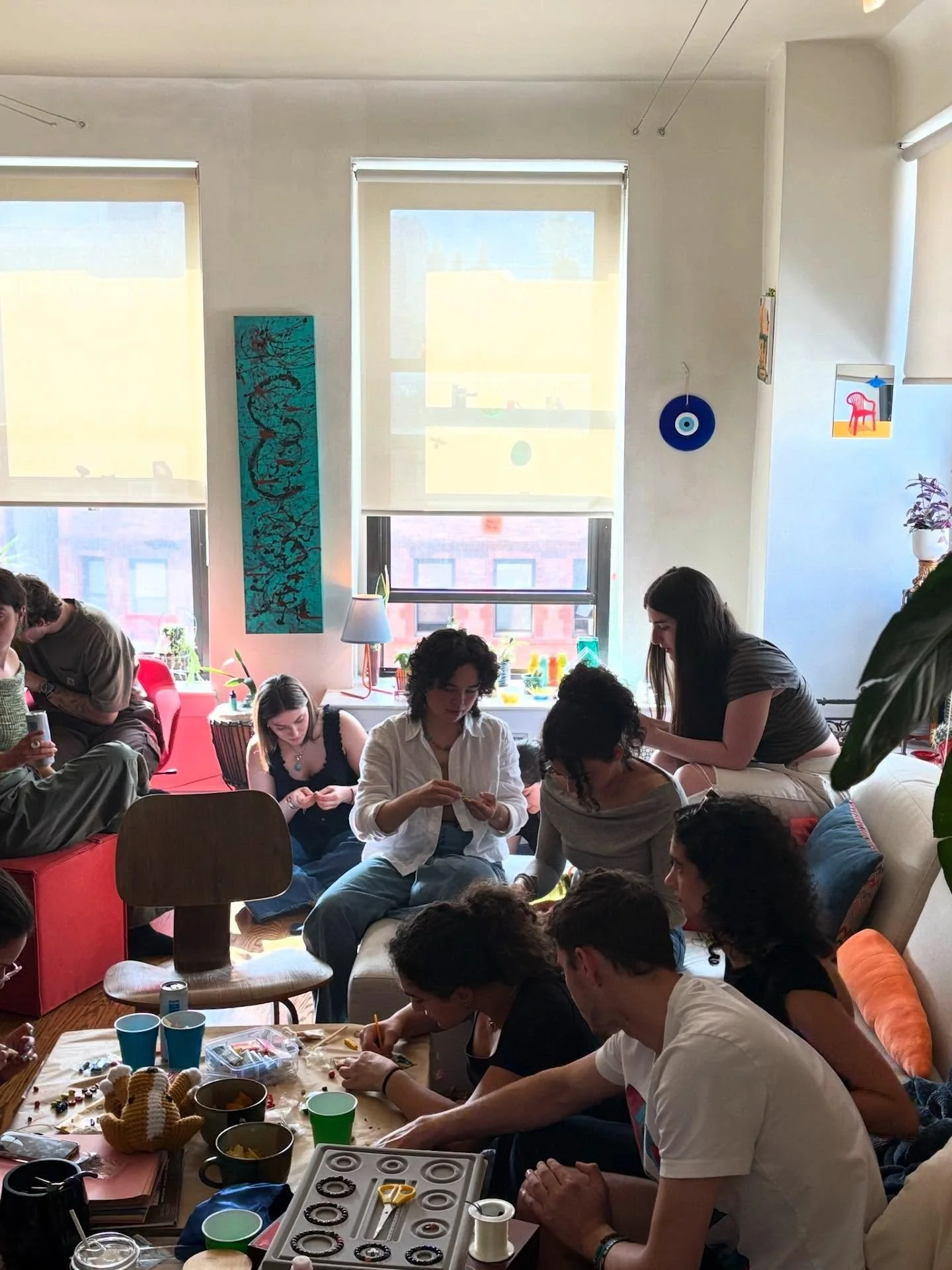 Thanks everyone (dogs included) for coming out to create &amp; craft at the first of hopefully many Tiny Chair Mini Fairs! 

#tinychairminifair #tattoopopup #craftnight