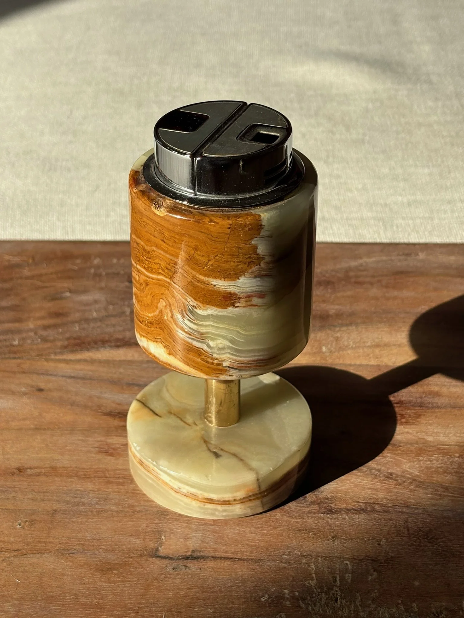 Vintage Onyx Table Lighter - SOLD