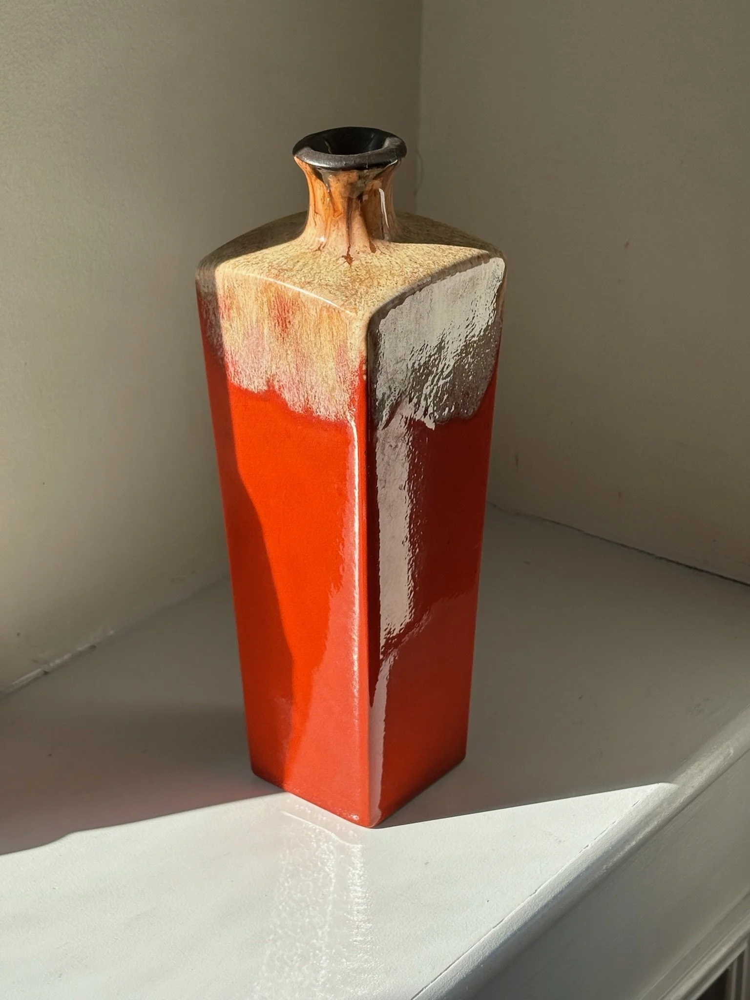 Haeger Pottery - Orange Vase - SOLD