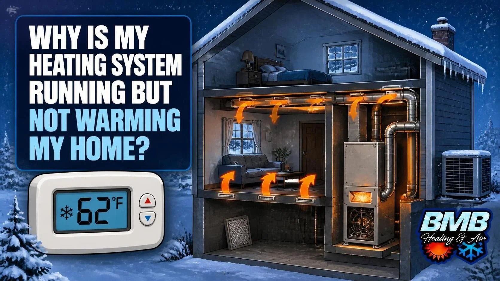 Why Is My Heater Running but Not Warming My Home?