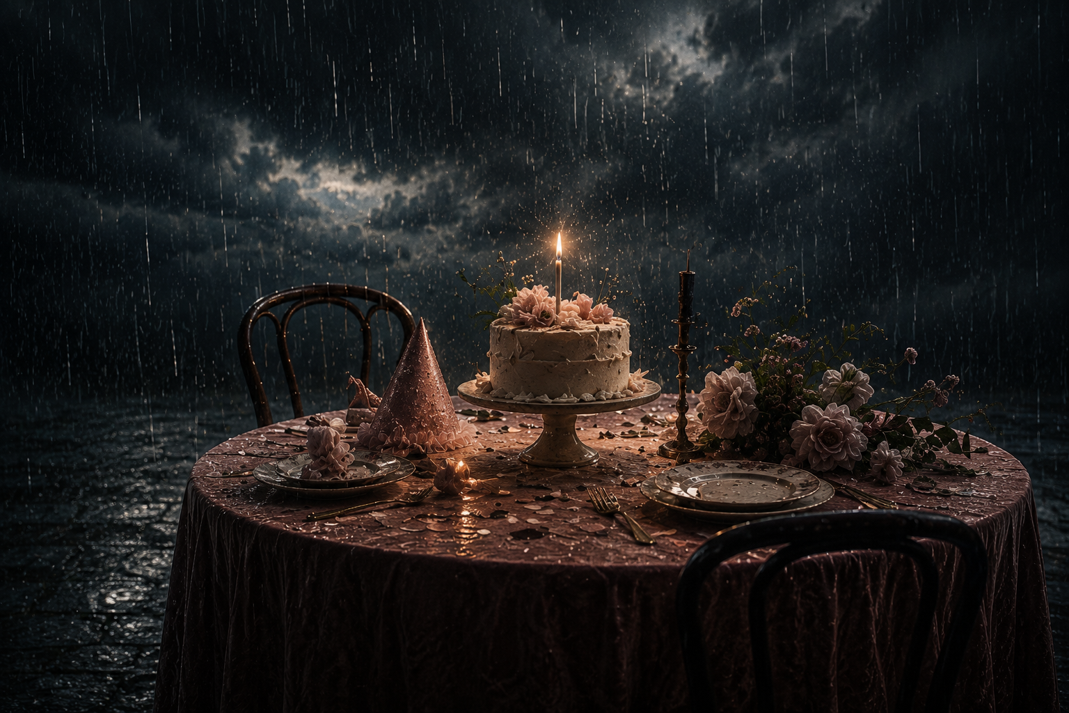 Grief Wearing a Party Hat