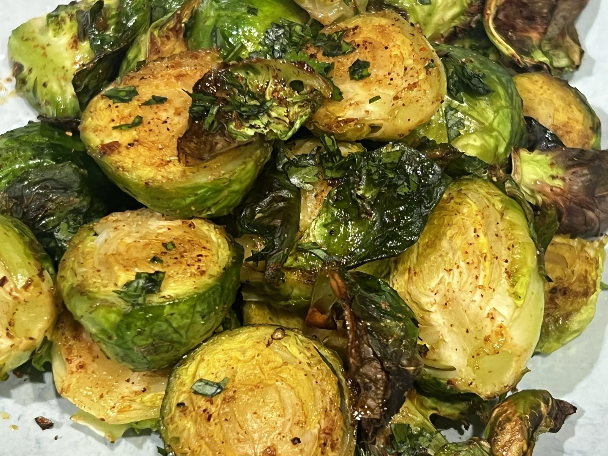 Spicy Roasted Brussels Sprouts