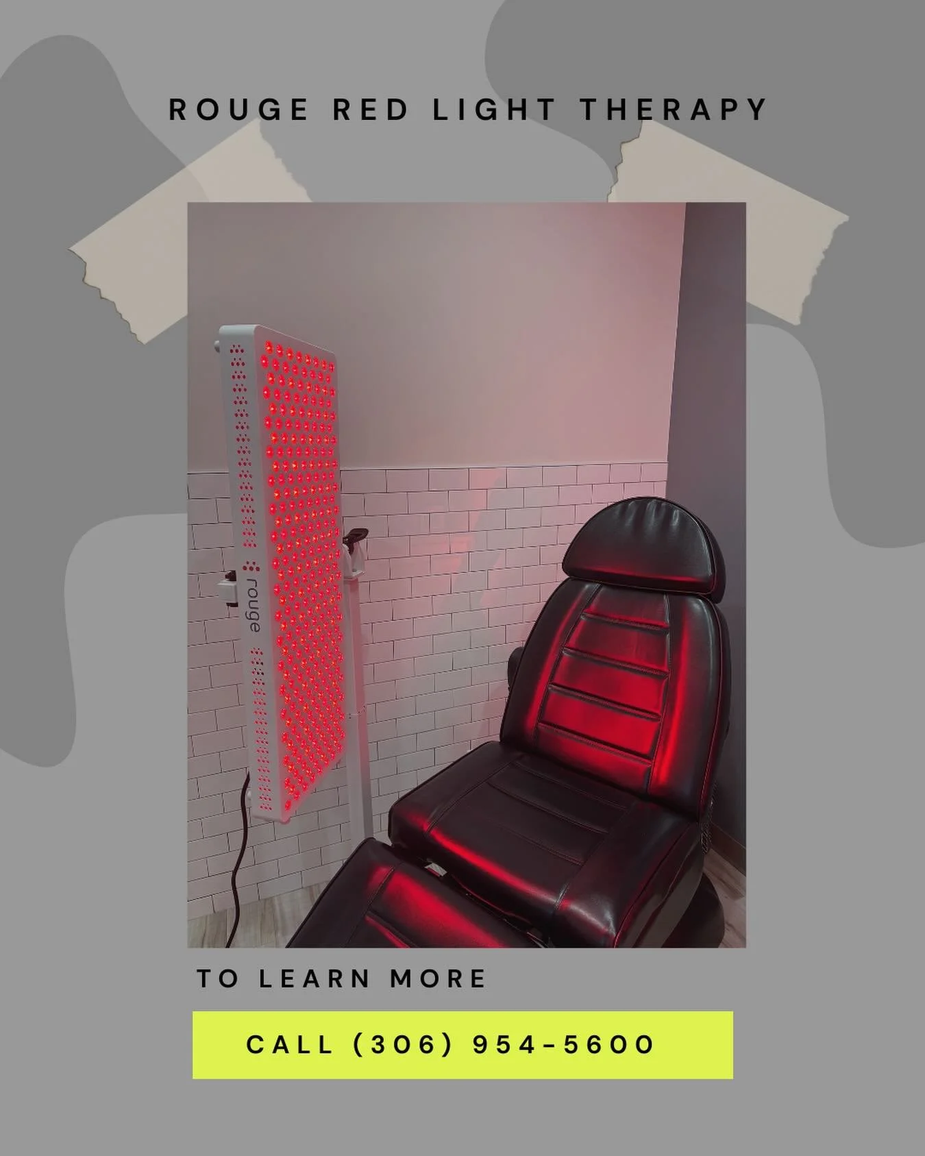 We got ourselves a Rouge Red Light Therapy. Great as a stand alone service or as an add-on to any other treatment or for post surgical recovery. Brittany can tell you all about it at (306) 954-5600 🚦