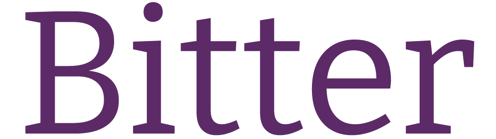 The word 'Bitter' displayed in purple text.